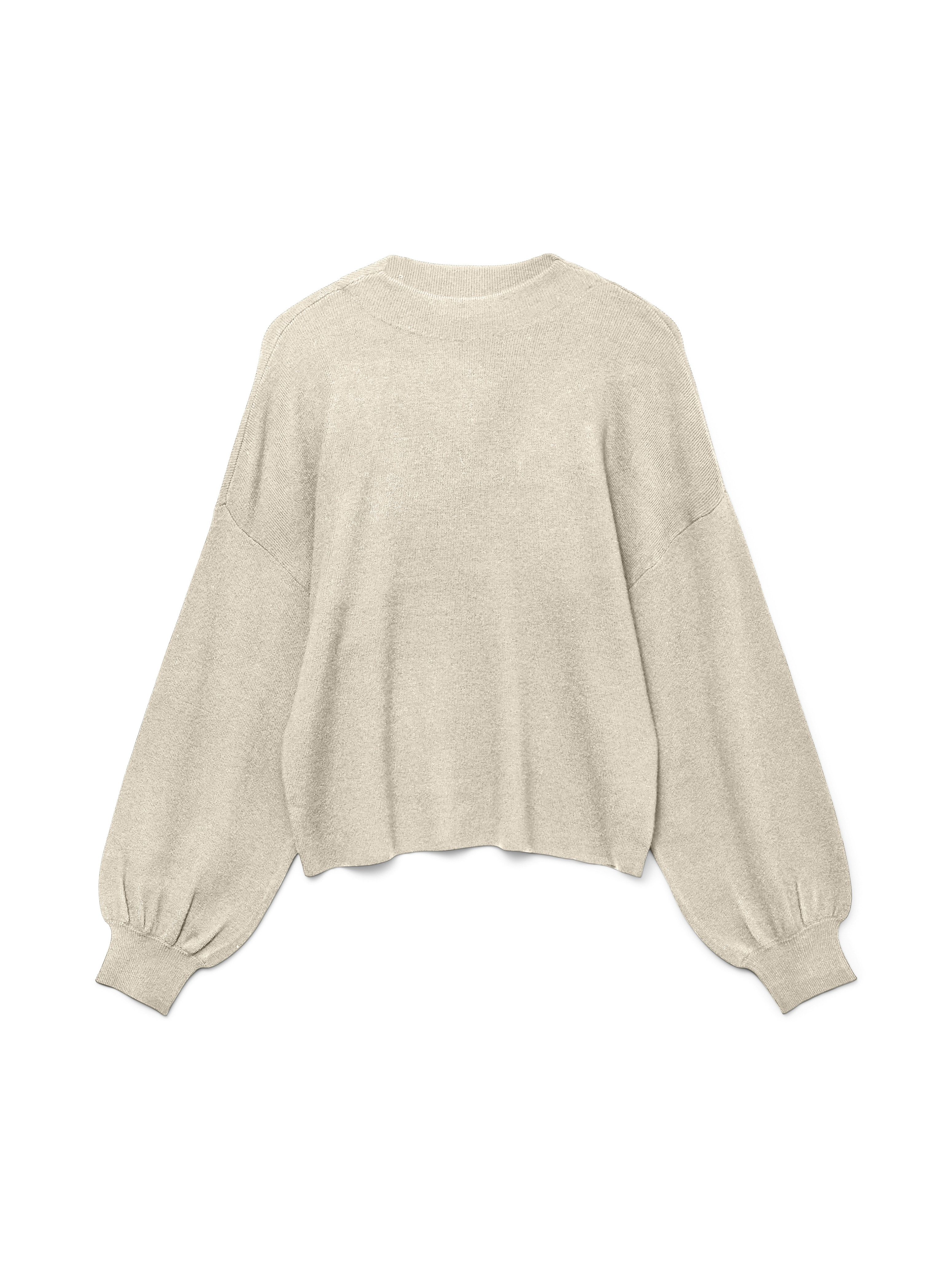 Vero Moda Gebreide trui VMNANCY LS FUNNELNK PULLOVER GA