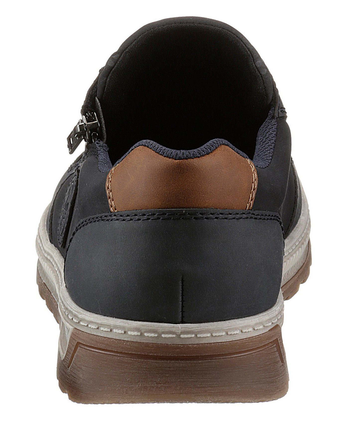 Rieker Sneakers Vrijetijdsschoen, halfschoen, veterschoen met contrastafwerking