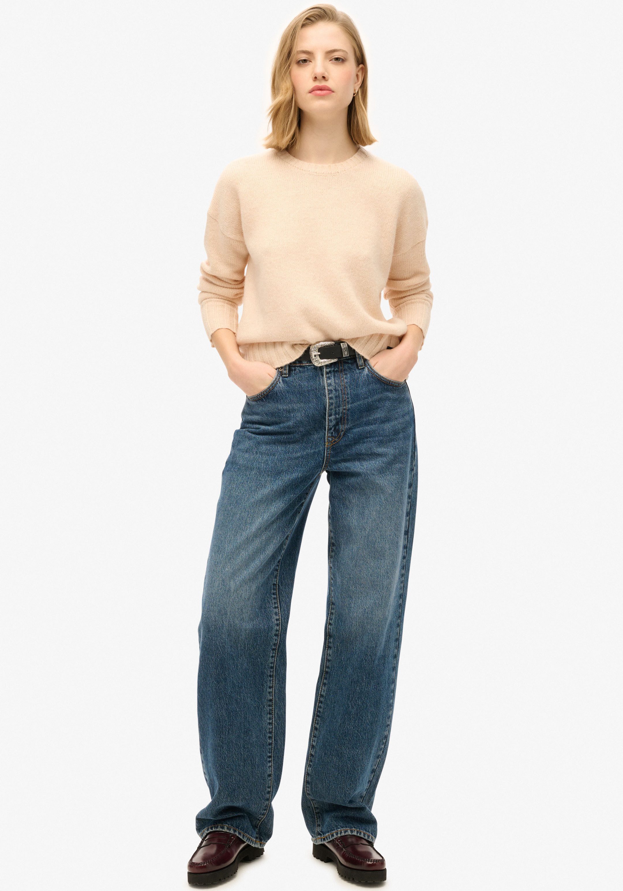 Superdry Gebreide trui ESSENTIAL CREW NECK JUMPER