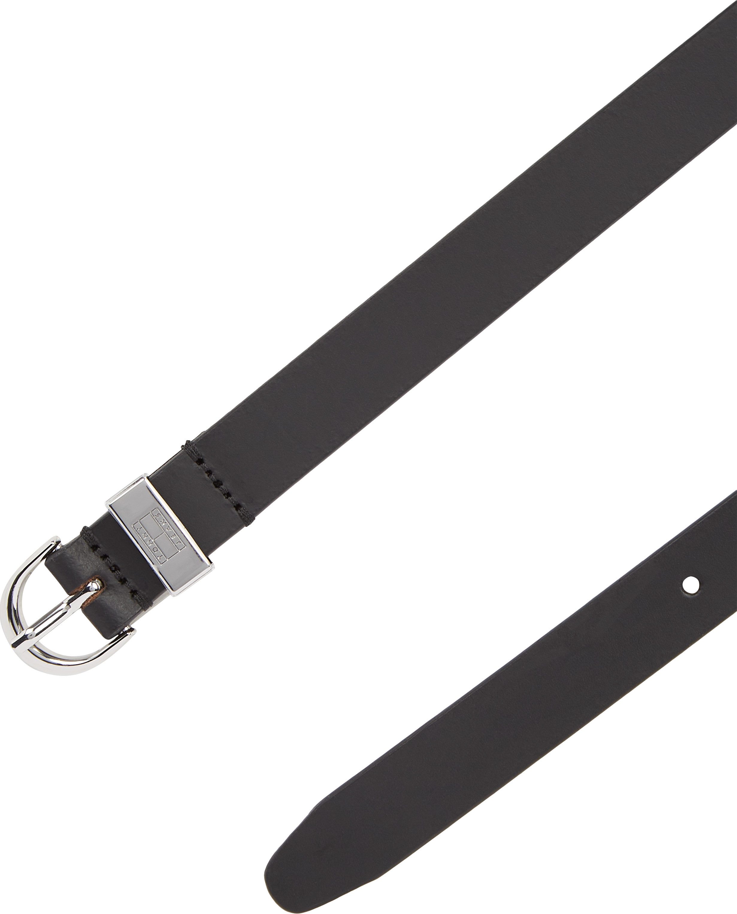 TOMMY JEANS Leren riem TJW HERITAGE OVAL Eenvoudige doornsluiting, logoprint