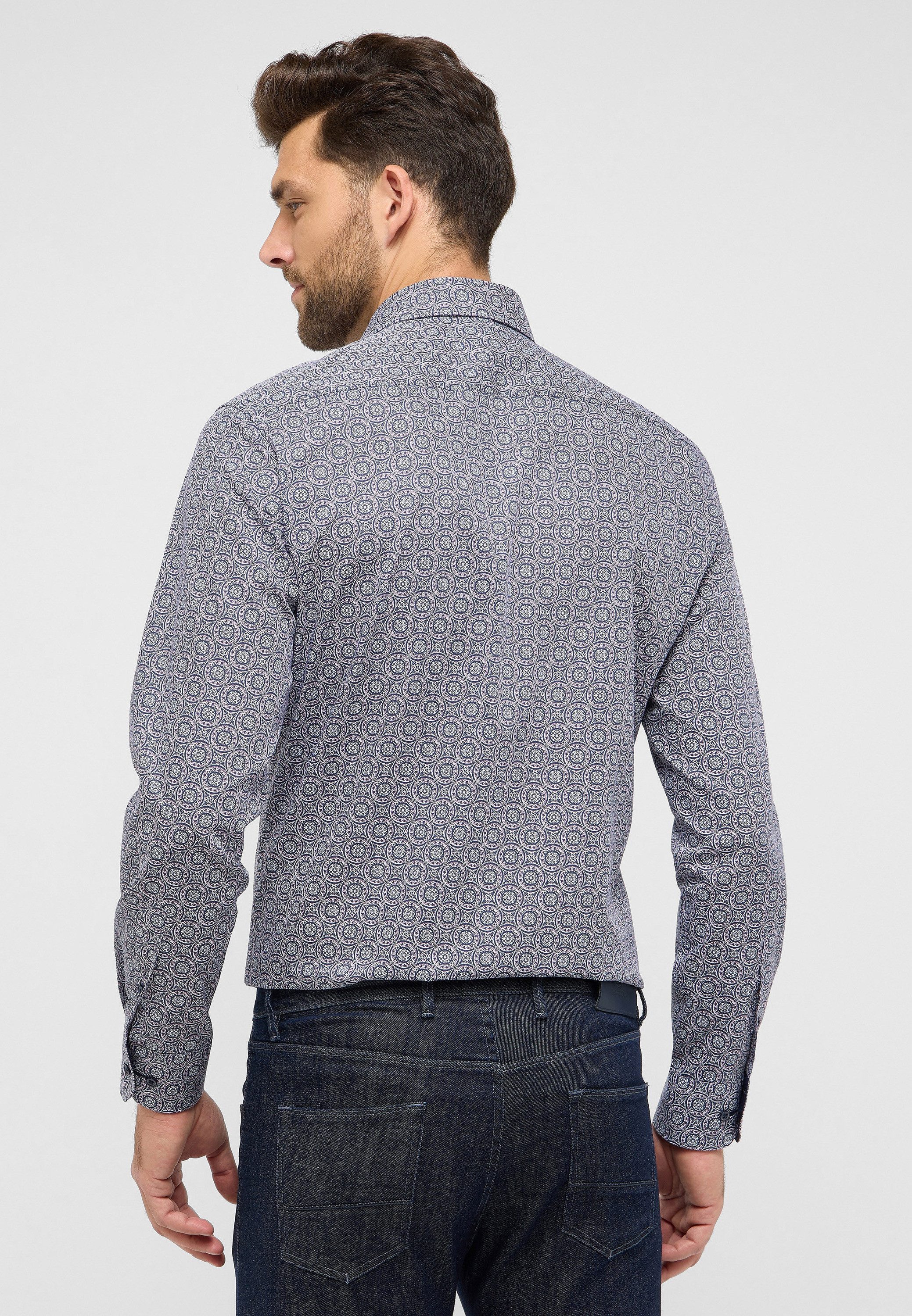 Eterna Overhemd met lange mouwen MODERN FIT NON IRON (strijkvrij)