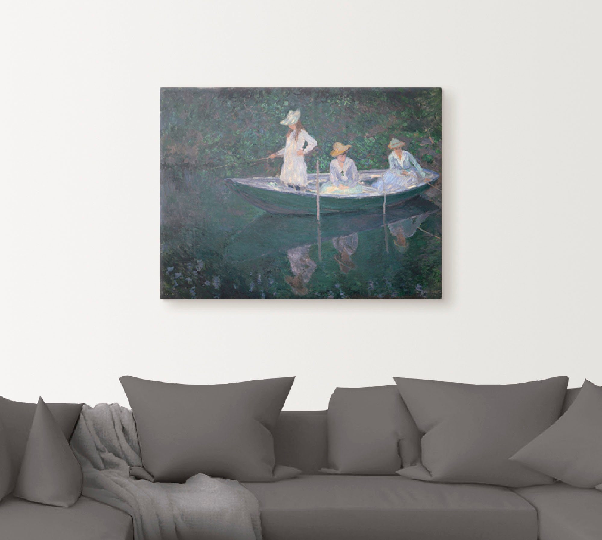Artland Artprint Een bootpartijtje in Giverny. Ca. 1887 als artprint op linnen, muursticker of poster in verschillende maten