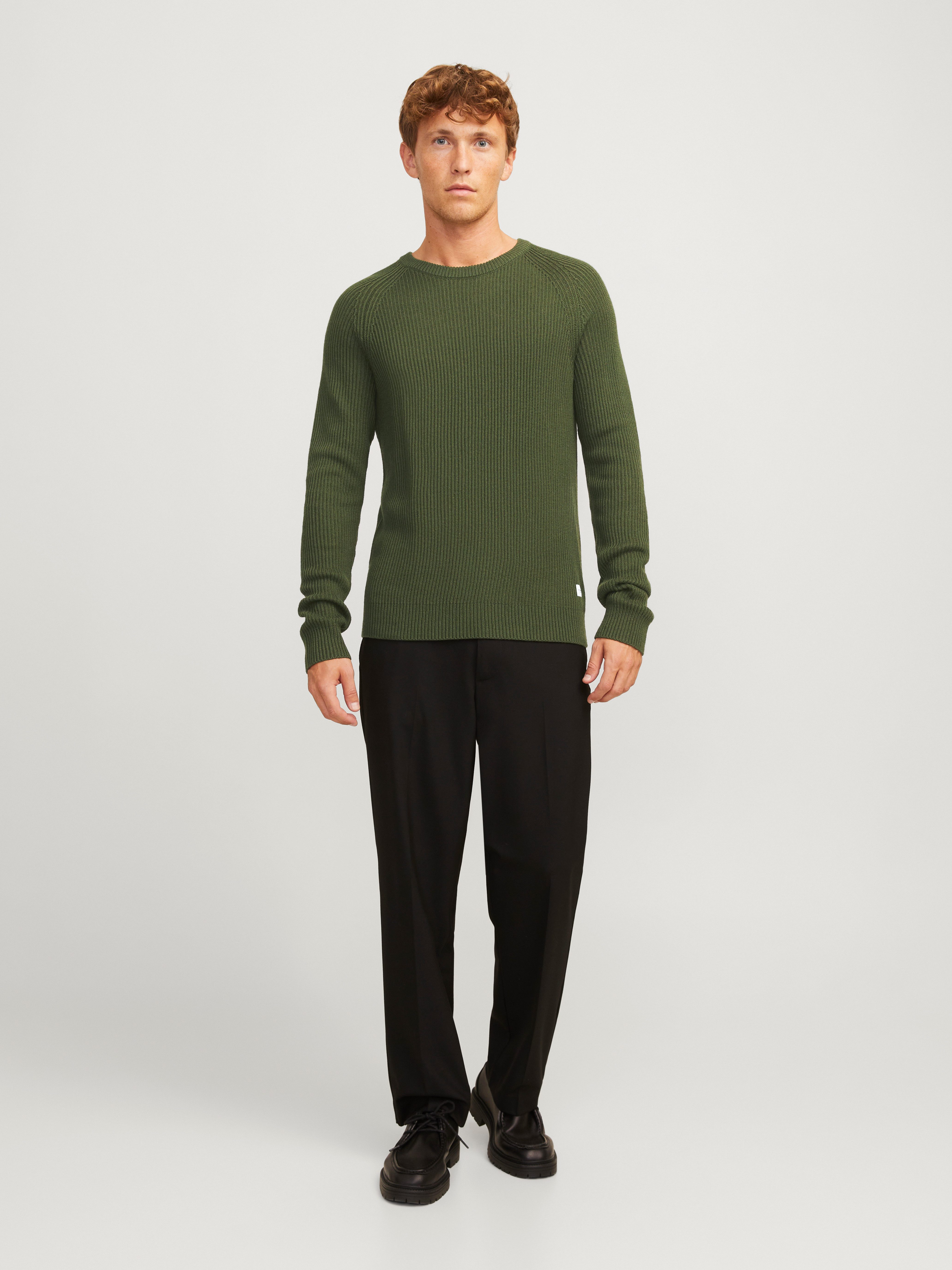 Jack & Jones Trui met ronde hals JJPANNEL KNIT CREW NECK AW24