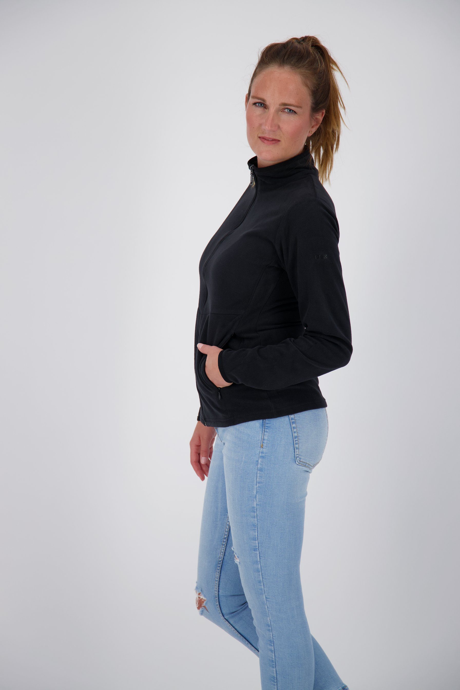 DEPROC Active Fleecejack DECORAH II WOMEN zacht fleecejack in traditionele look