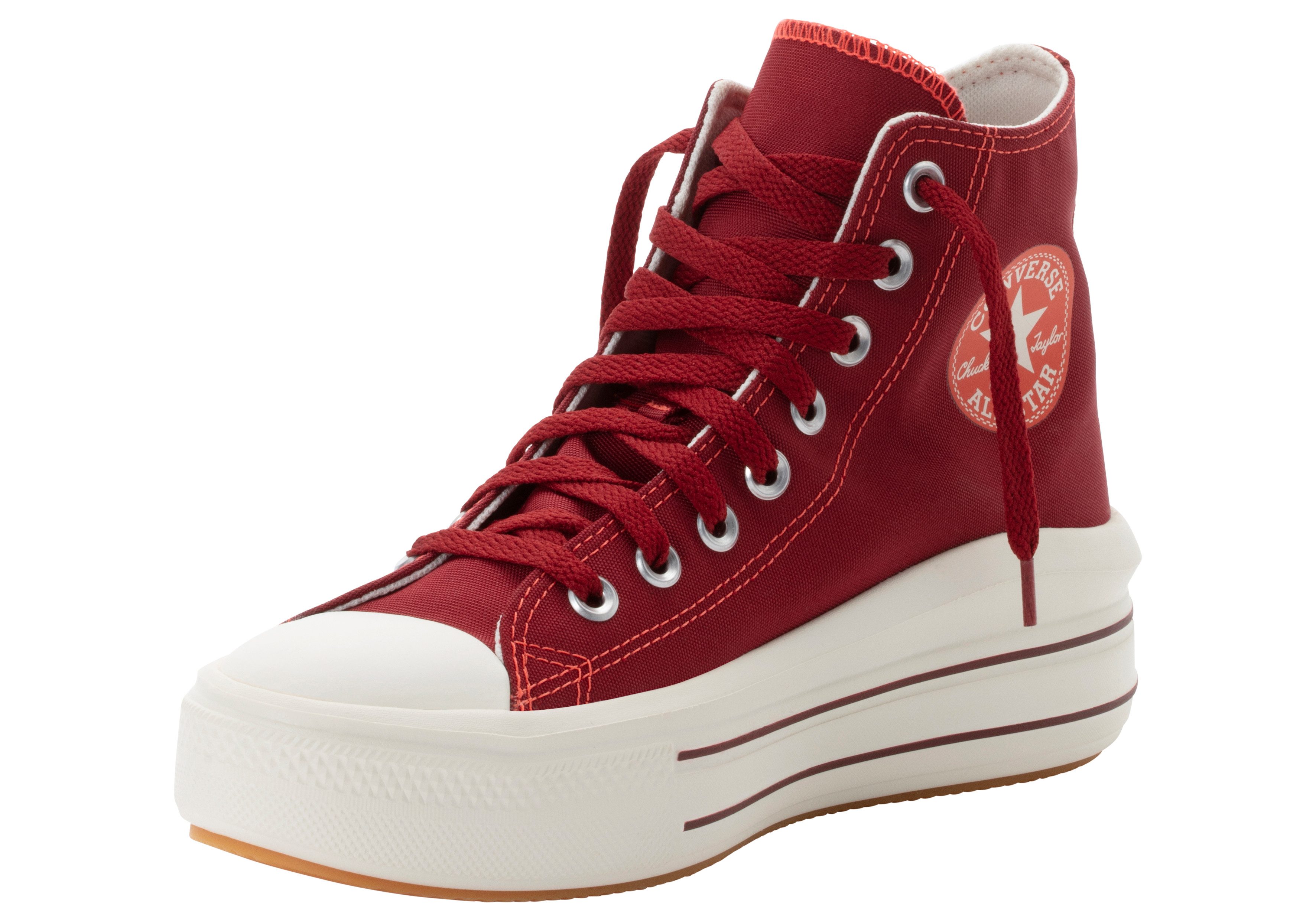 Converse Sneakers CHUCK TAYLOR ALL STAR MOVE PLATFORM RETRO SPORT dames schoenen maat 40 rood