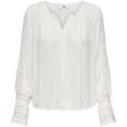 only kanten blouse onlalma met gehaakte inzet op de mouw wit