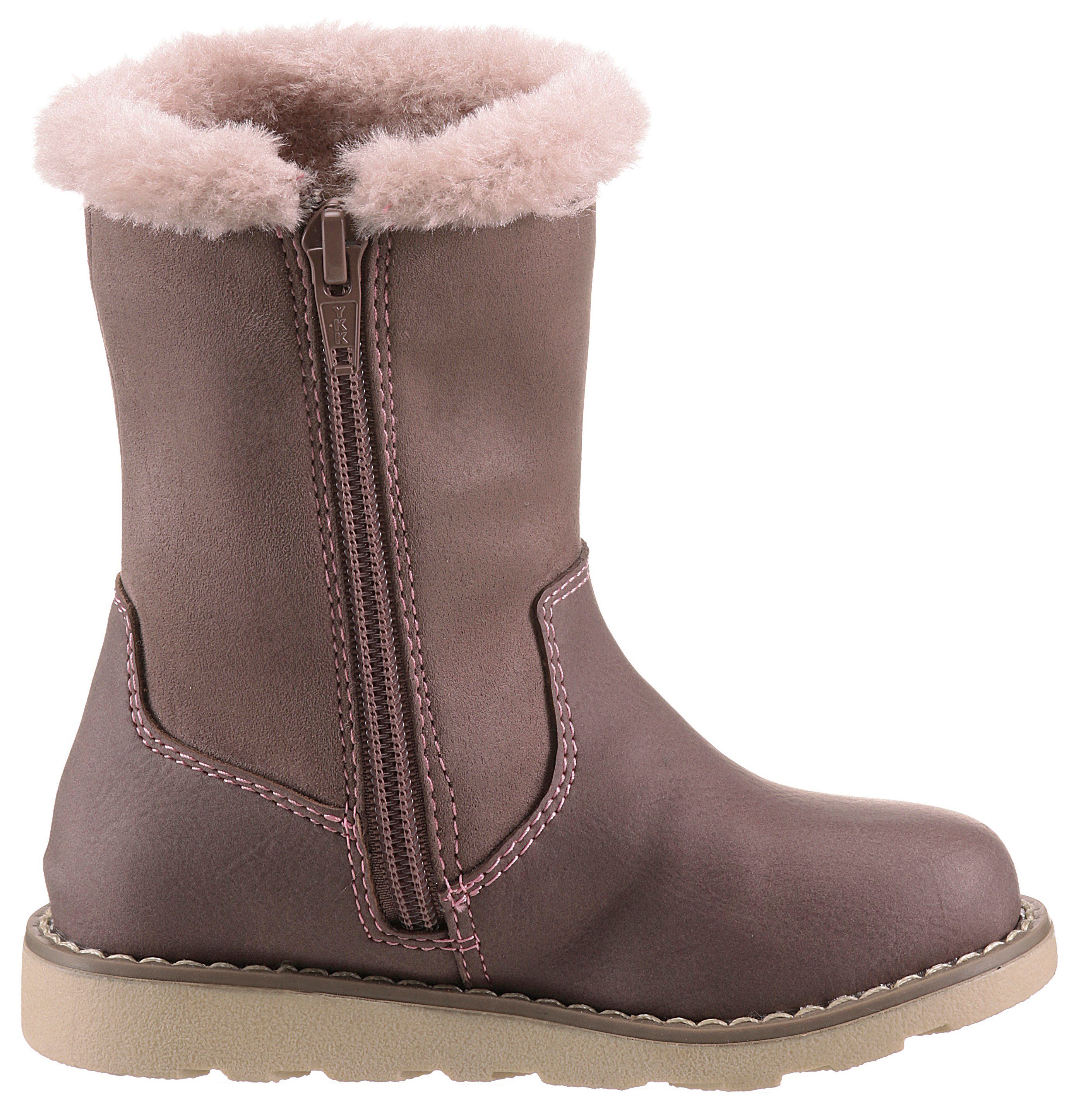 Tom Tailor Winterlaarzen Knipperschoen lange laarzen, kinderlaarzen met knipperend eenhoornmotief