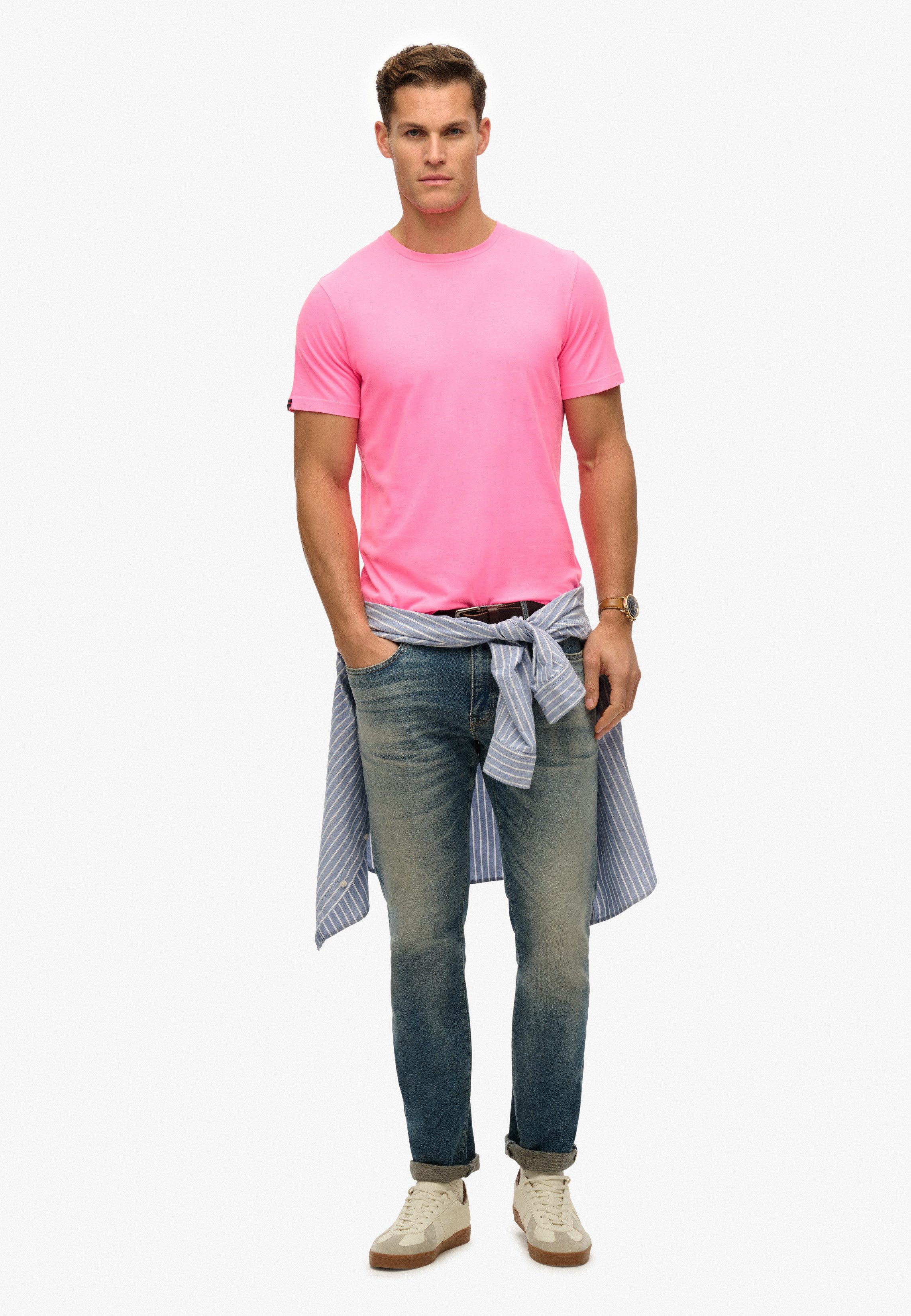 Superdry Shirt met ronde hals CLASSIC ESSENTIAL TEE