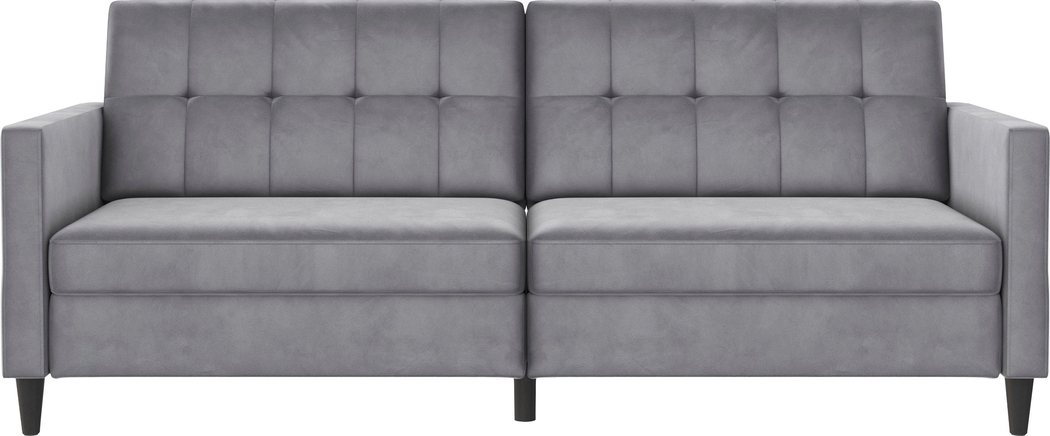 Dorel Home 3-zitsbank Hartford II Slaapfunctie, rugleuning 2-delig, 3-voudig verstelbaar, zithoogte 43 cm