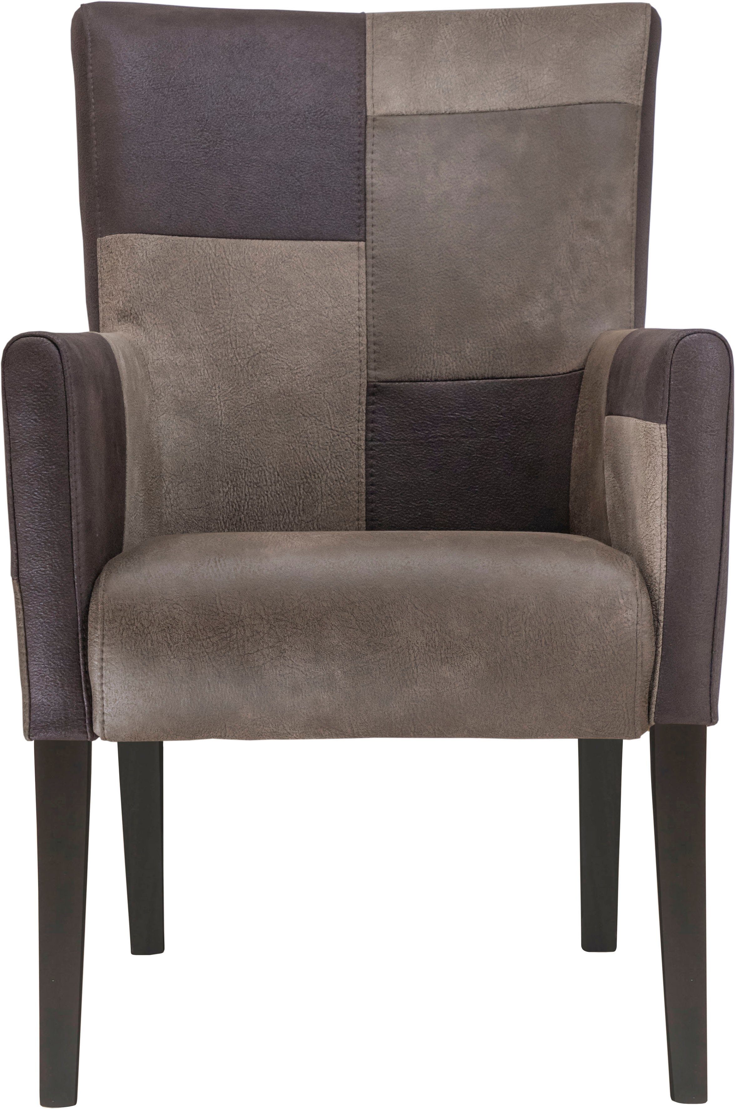 Home affaire Stoel met armleuningen King Bekleding van microvezel