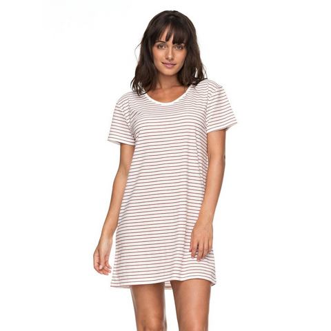 Roxy NU 15% KORTING: Roxy T-shirt Jurk Just Simple Stripe
