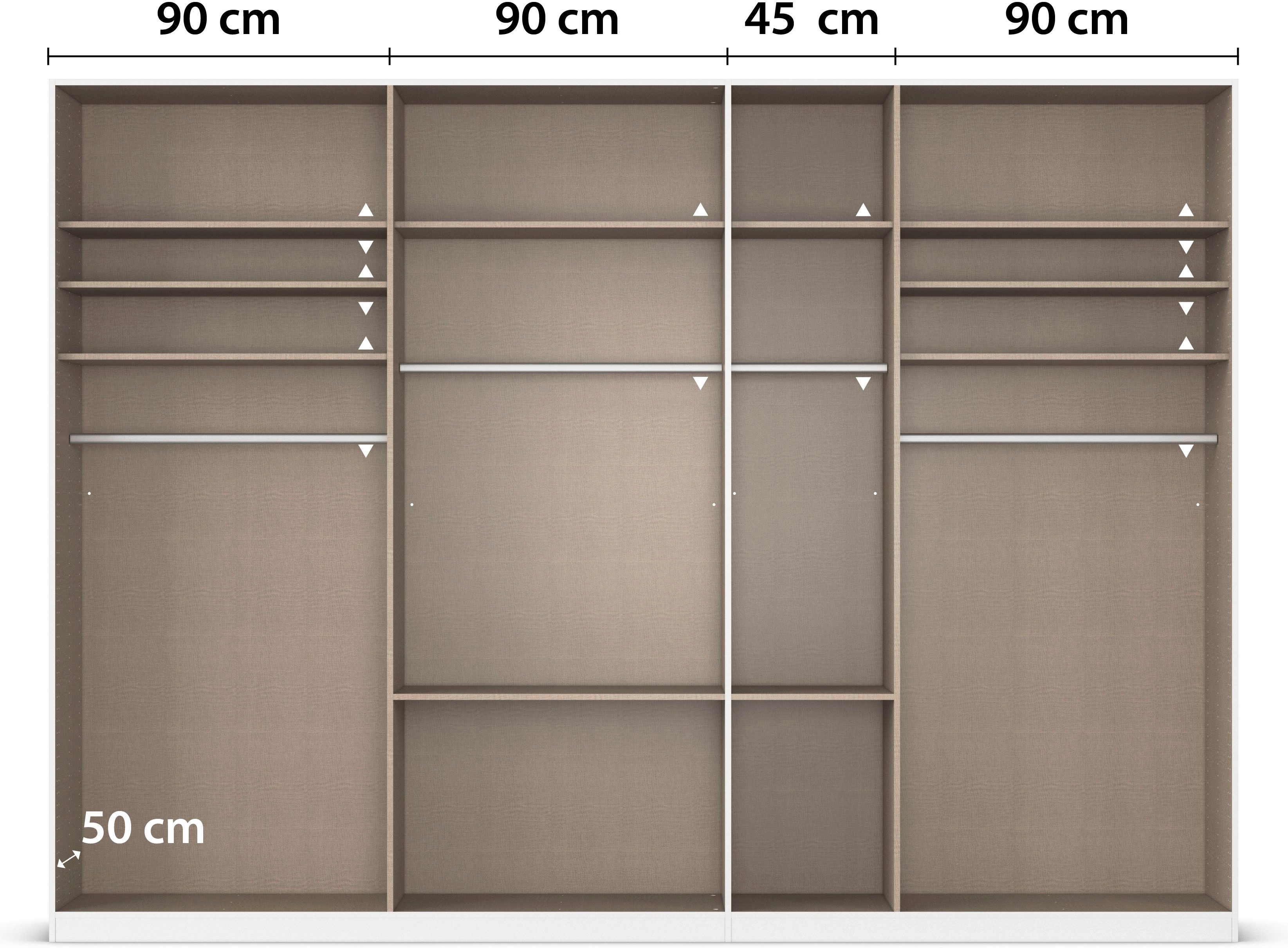 rauch Draaideurkast Kledingkast kast garderobe AGORDO met decor- of hoogglansfront
