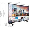 hanseatic led-tv 50h600udsi, 126 cm - 50 ", 4k ultra hd, smart tv, hdr10 zwart