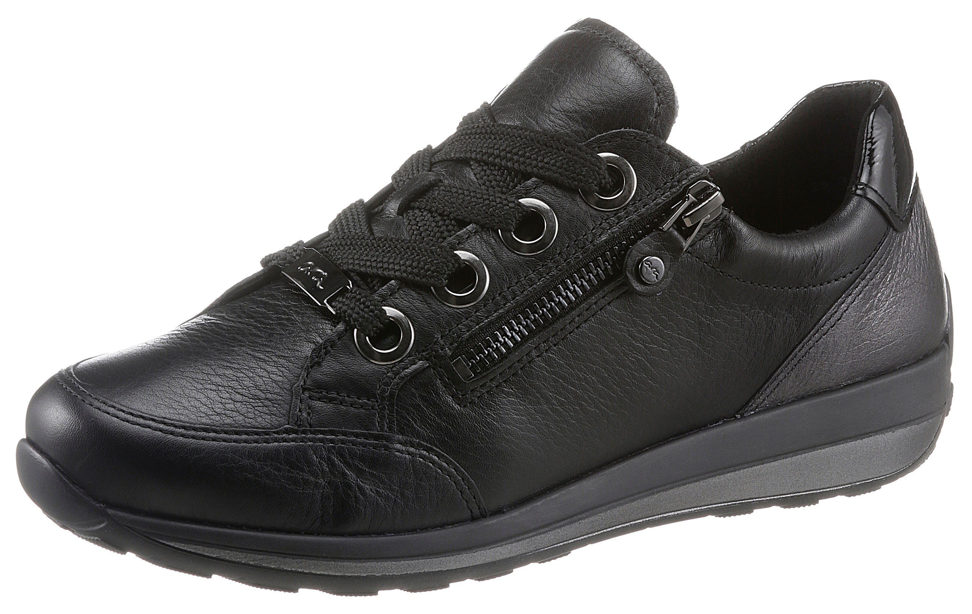 Ara Sneakers OSAKA Schafrandpolstering, G-breedte, vrijetijdsschoen, lage schoen, veterschoen