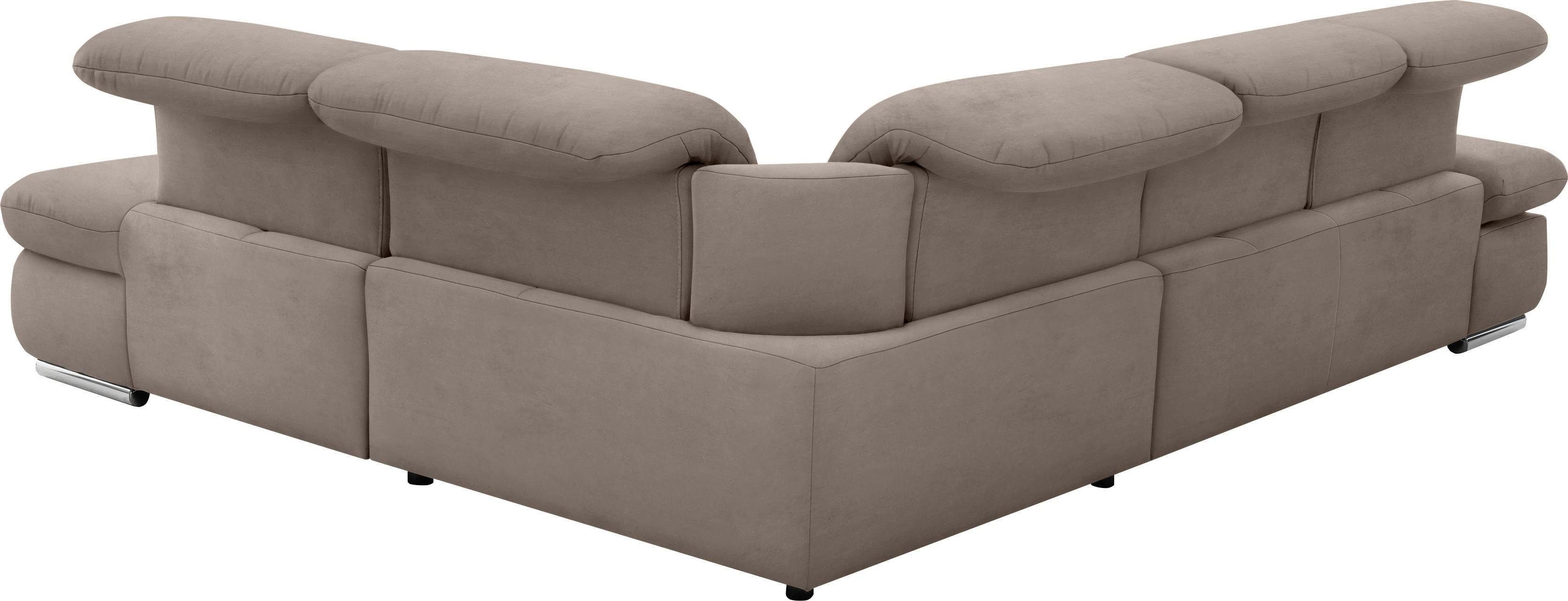 set one by Musterring Hoekbank SO 4100 met comfortabele pocketvering en hoofdeindeverstelling,