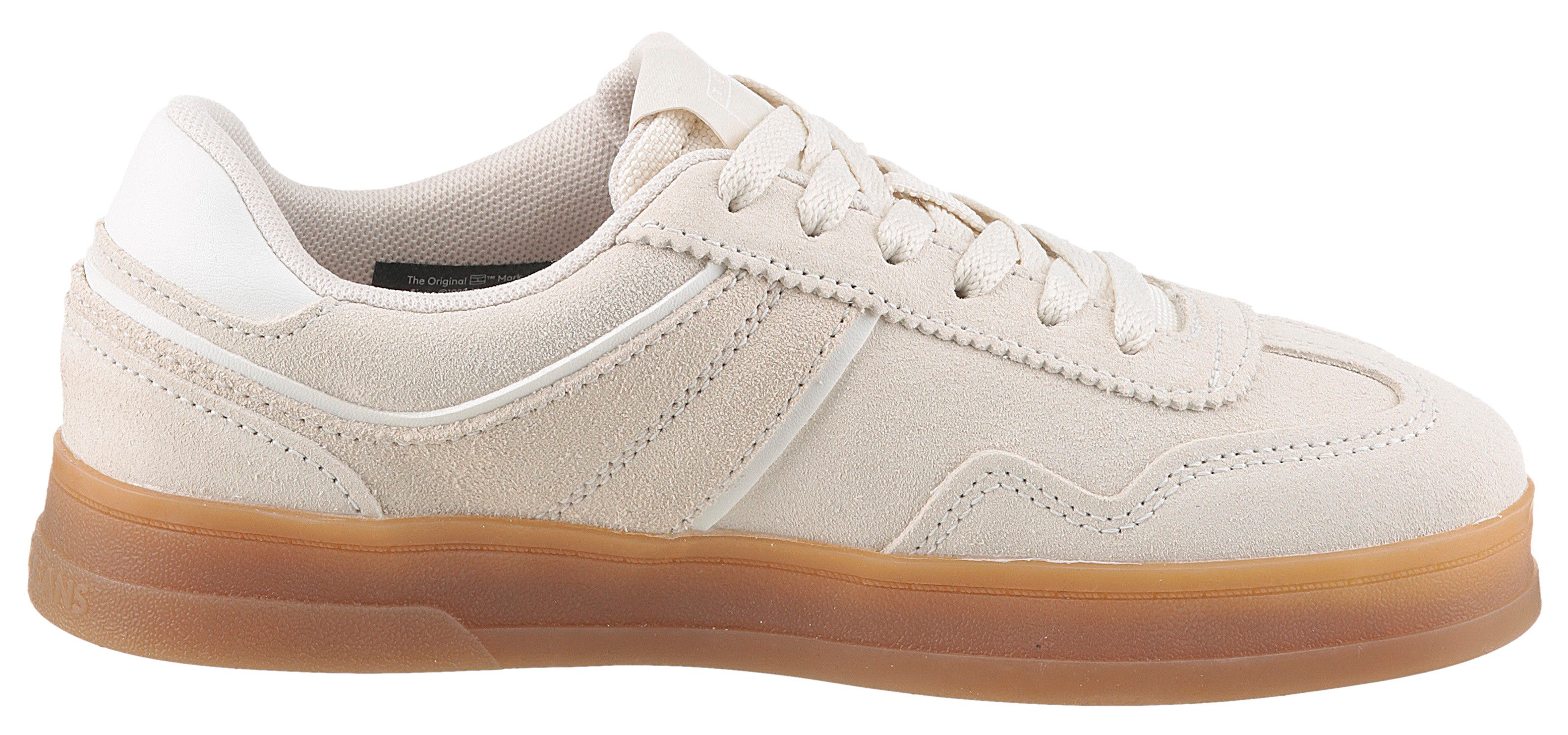 TOMMY JEANS Plateausneakers THE GREENWICH SUEDE , vrijetijdsschoen, halfschoen, veterschoen met gepolsterde schacht