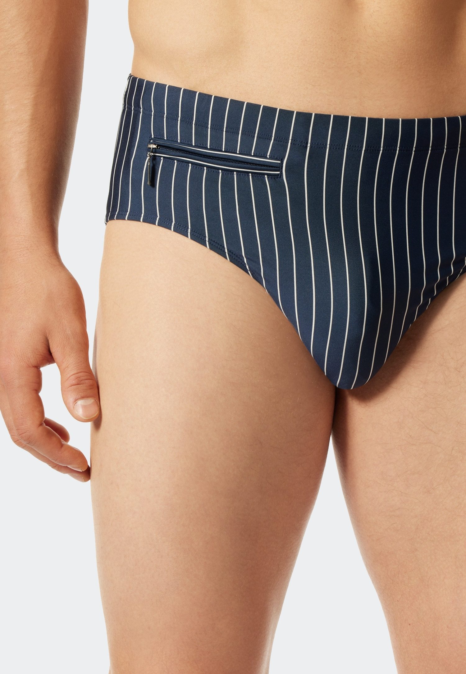 Schiesser Zwembroek Nautical Casual met witte strepen