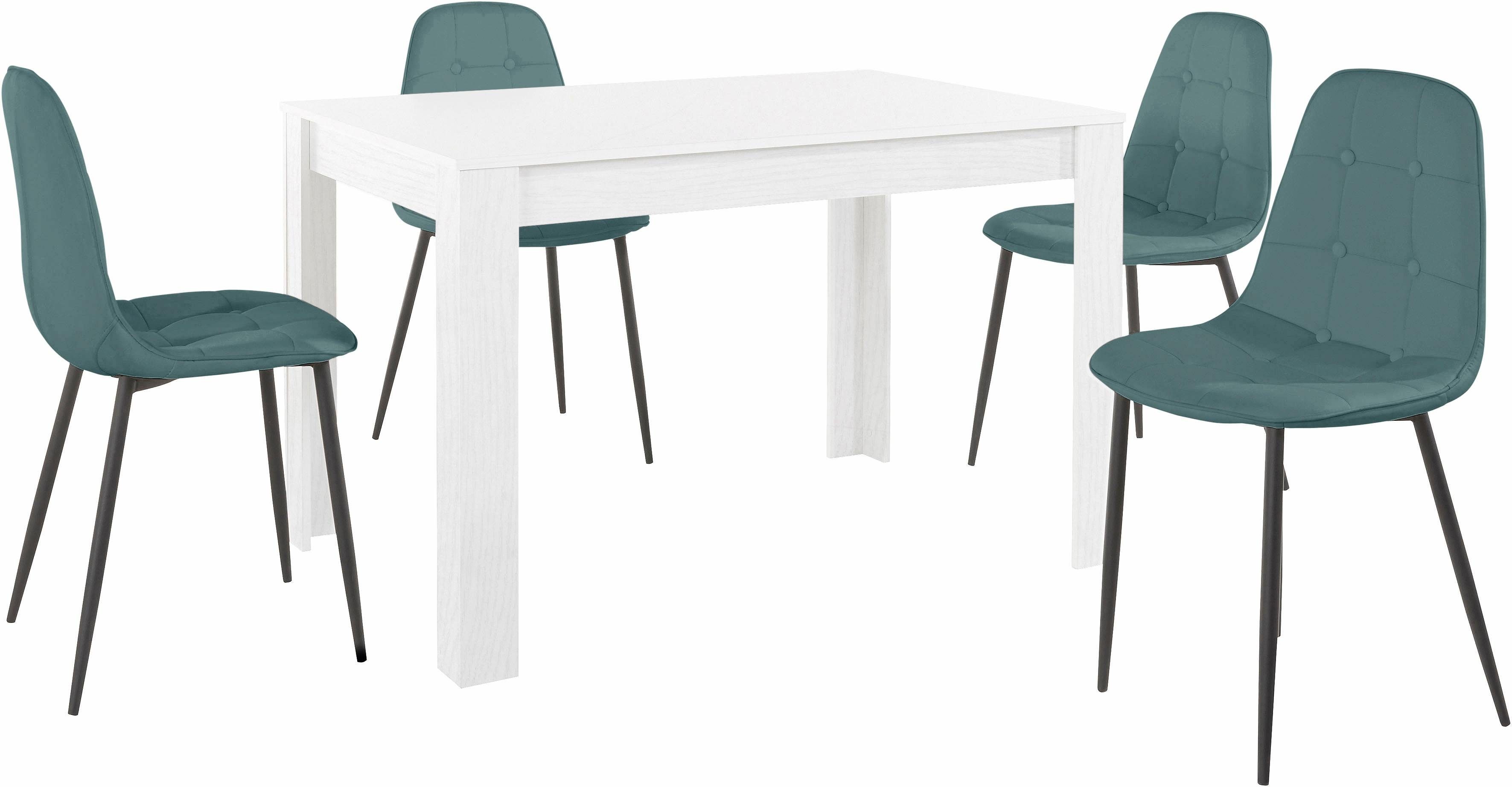 INOSIGN Eethoek met eettafel 120 cm breed (set, 5-delig)