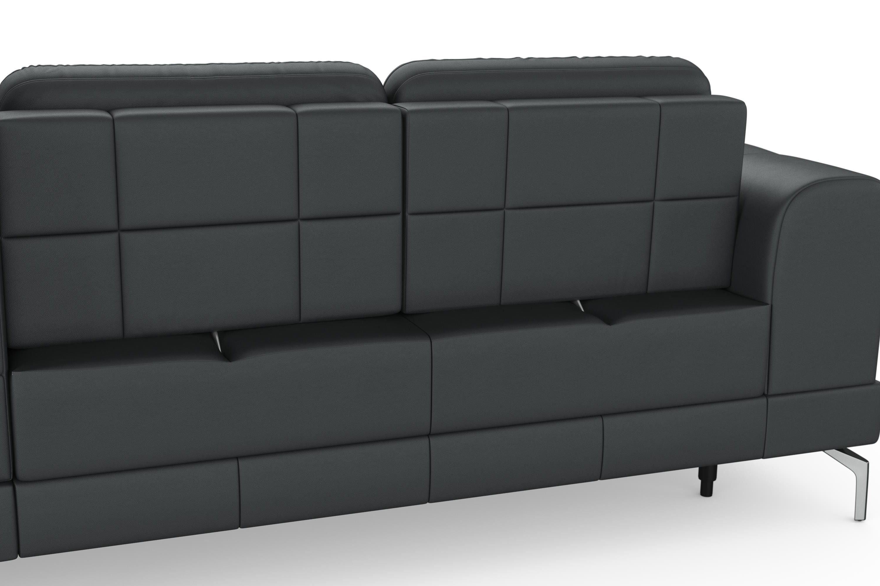 sit&more Hoekbank Bendigo L-vorm inclusief zitdiepteverstelling, bodemvrijheid 15 cm, 2 pootkleuren