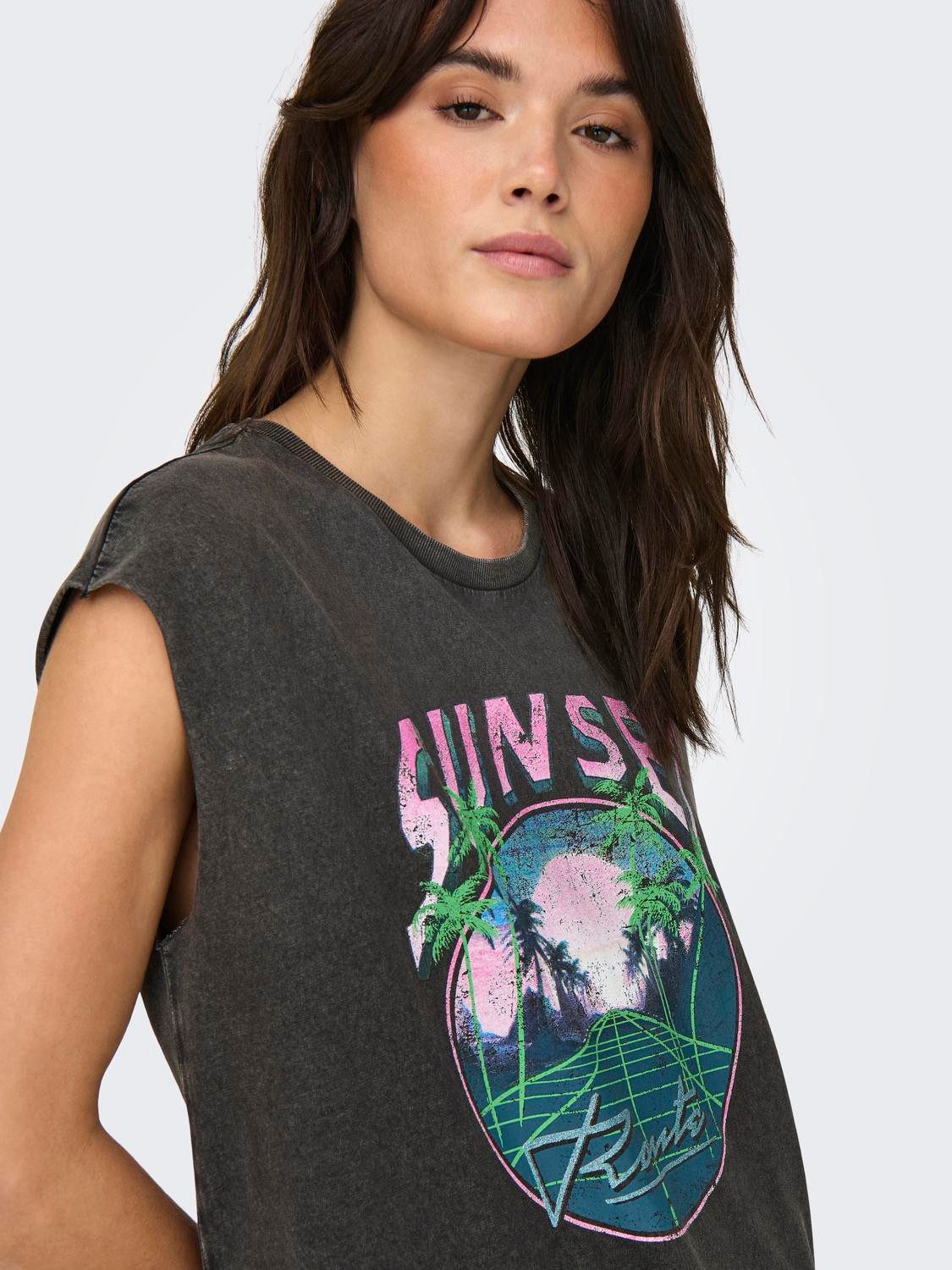 Only Shirtjurk ONLLUCY S/L PALMS DRESS BOX JRS