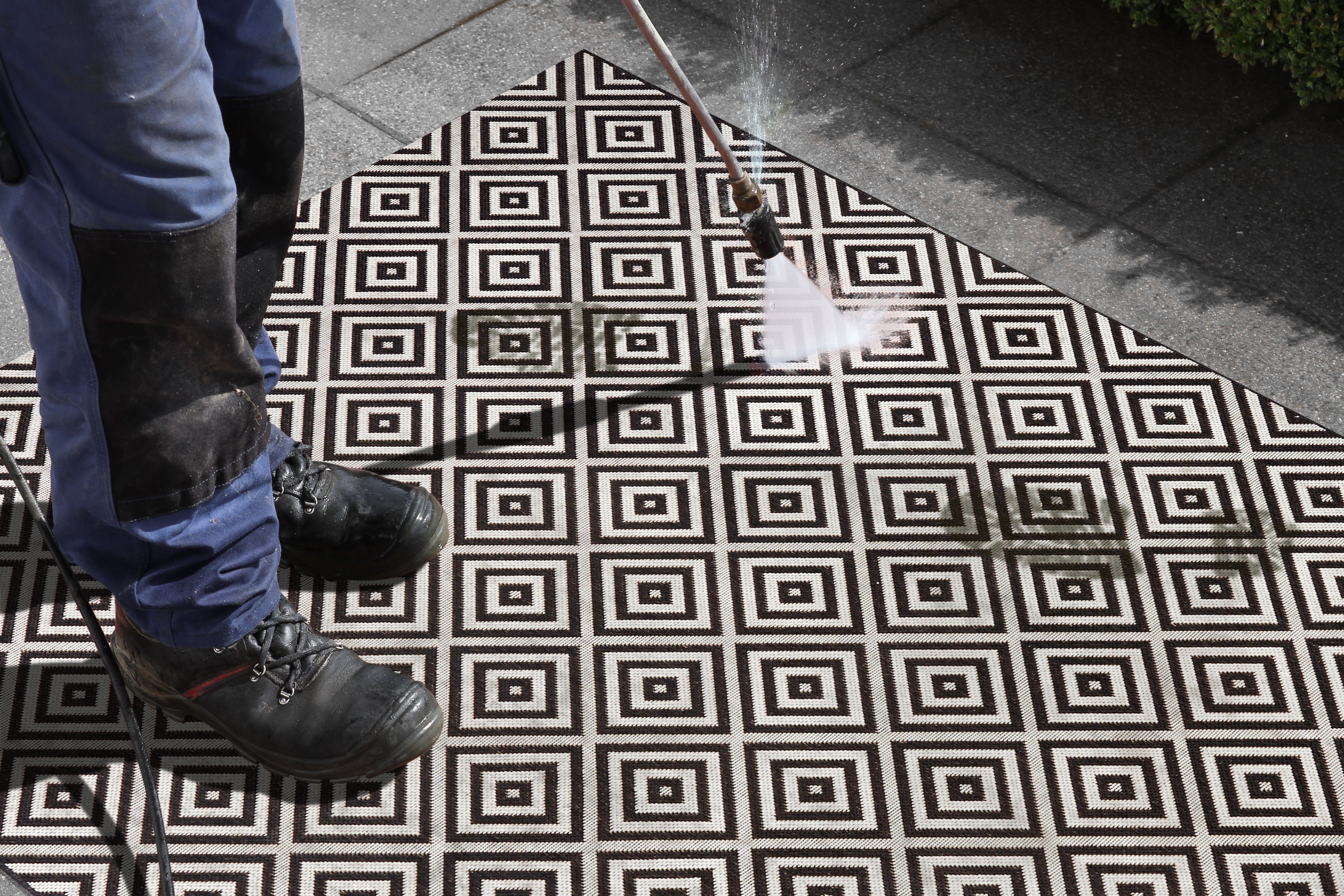 NORTHRUGS Vloerkleed Geruit Binnen- en buitengebruik, loper, weerbestendig, ruit, balkon, tuin, gang