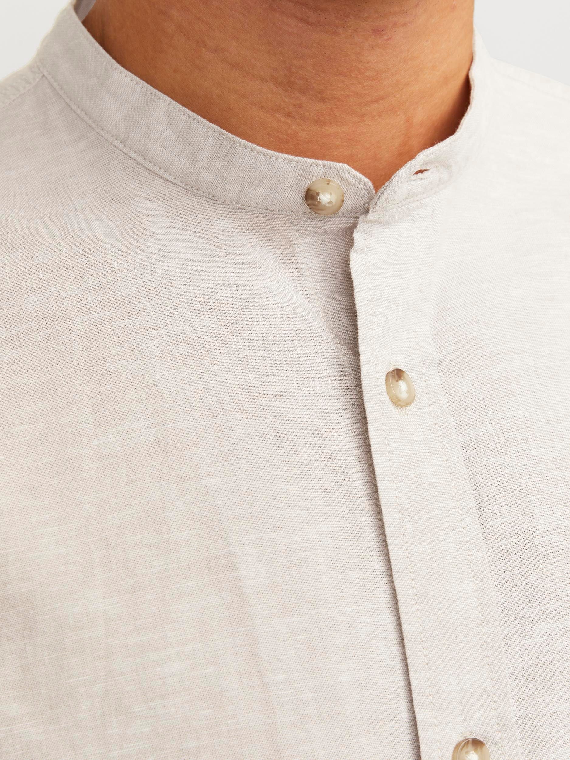 Jack & Jones Overhemd met lange mouwen JJESUMMER BAND LINEN BLEND SHIRT LS SN