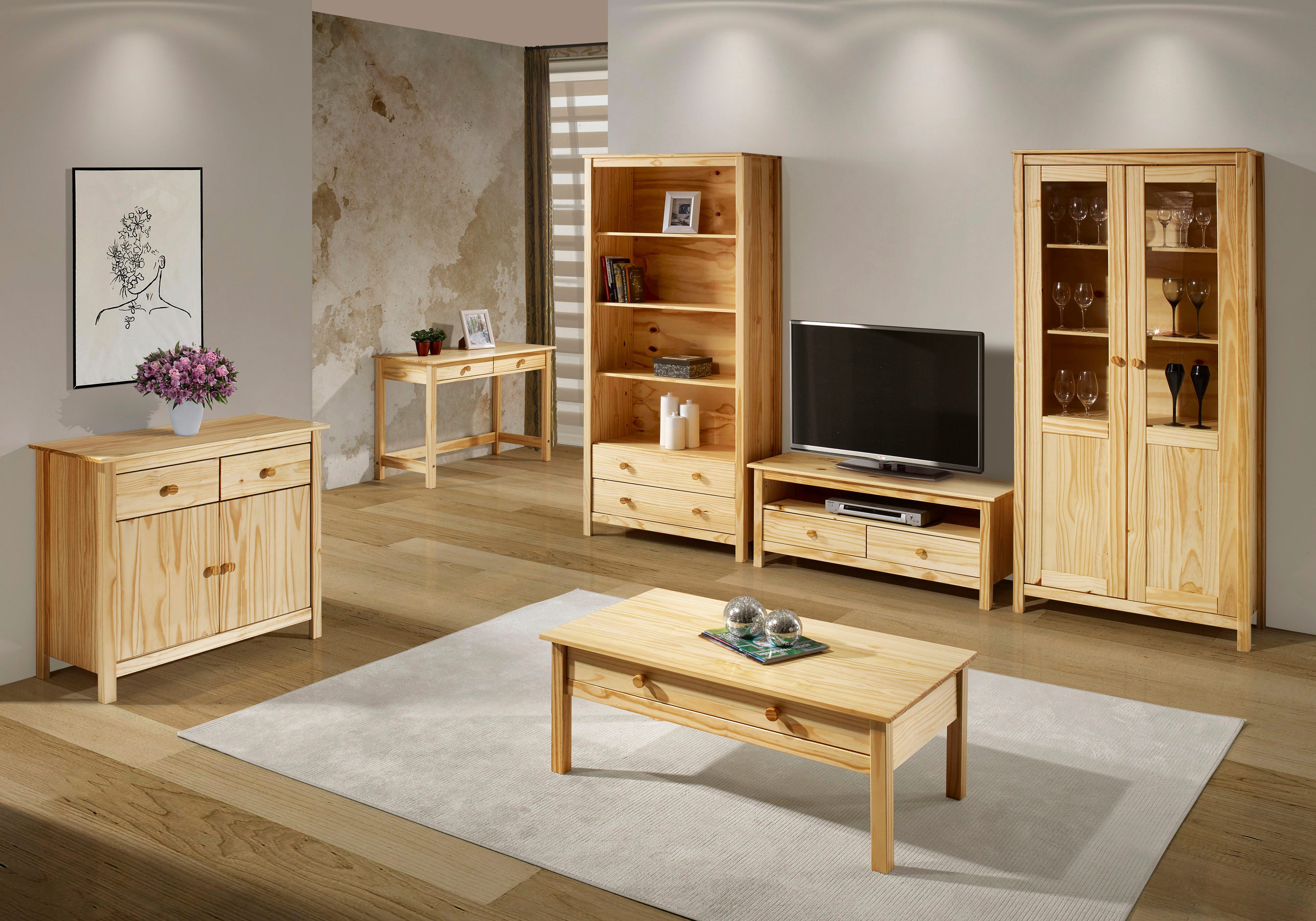 Home affaire Tv-meubel met kabelinvoer (1 stuk) lowboards beige