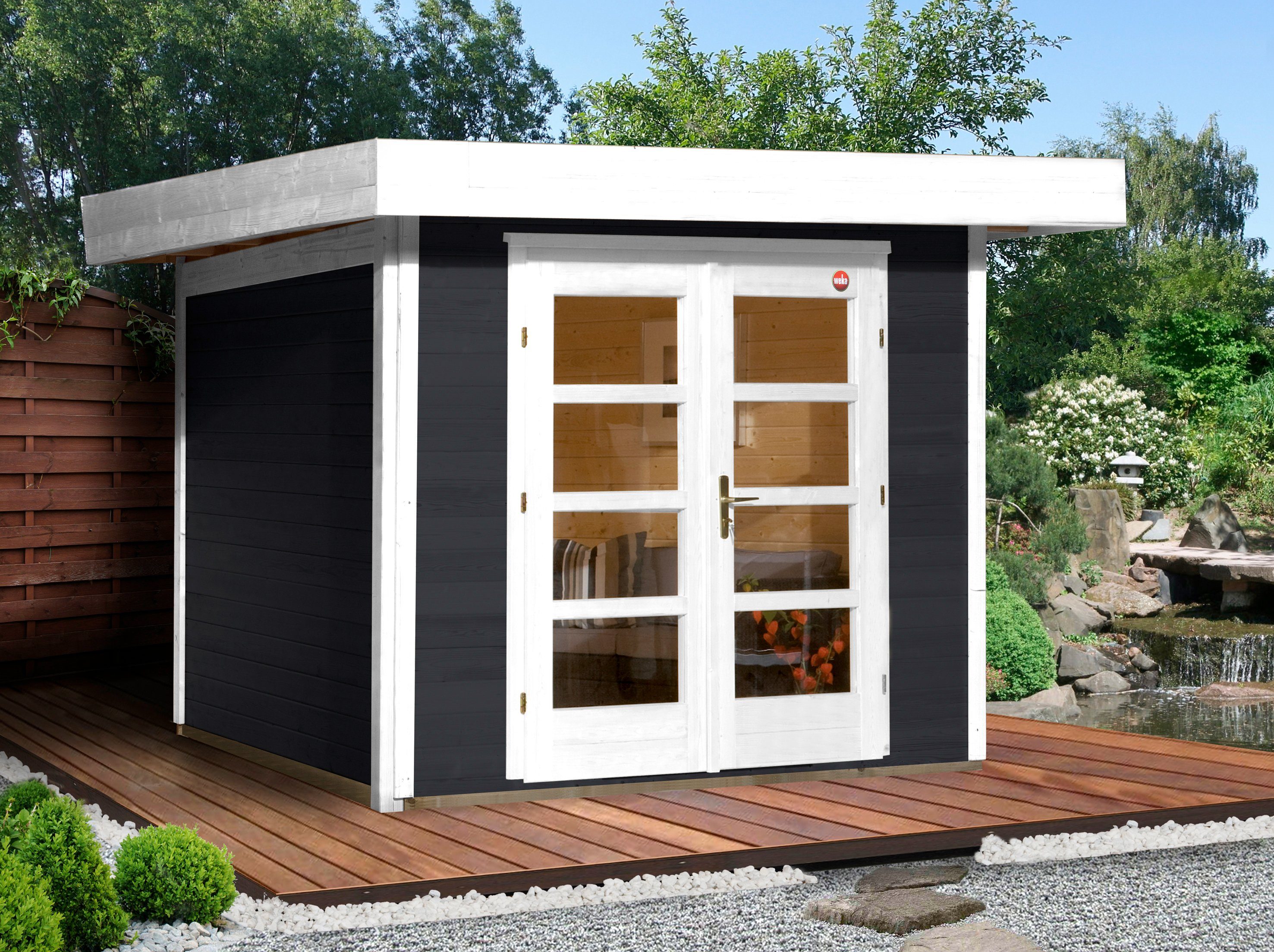 weka Tuinhuisje Chill-Out Maat 1 houten tuinhuisjes grijs