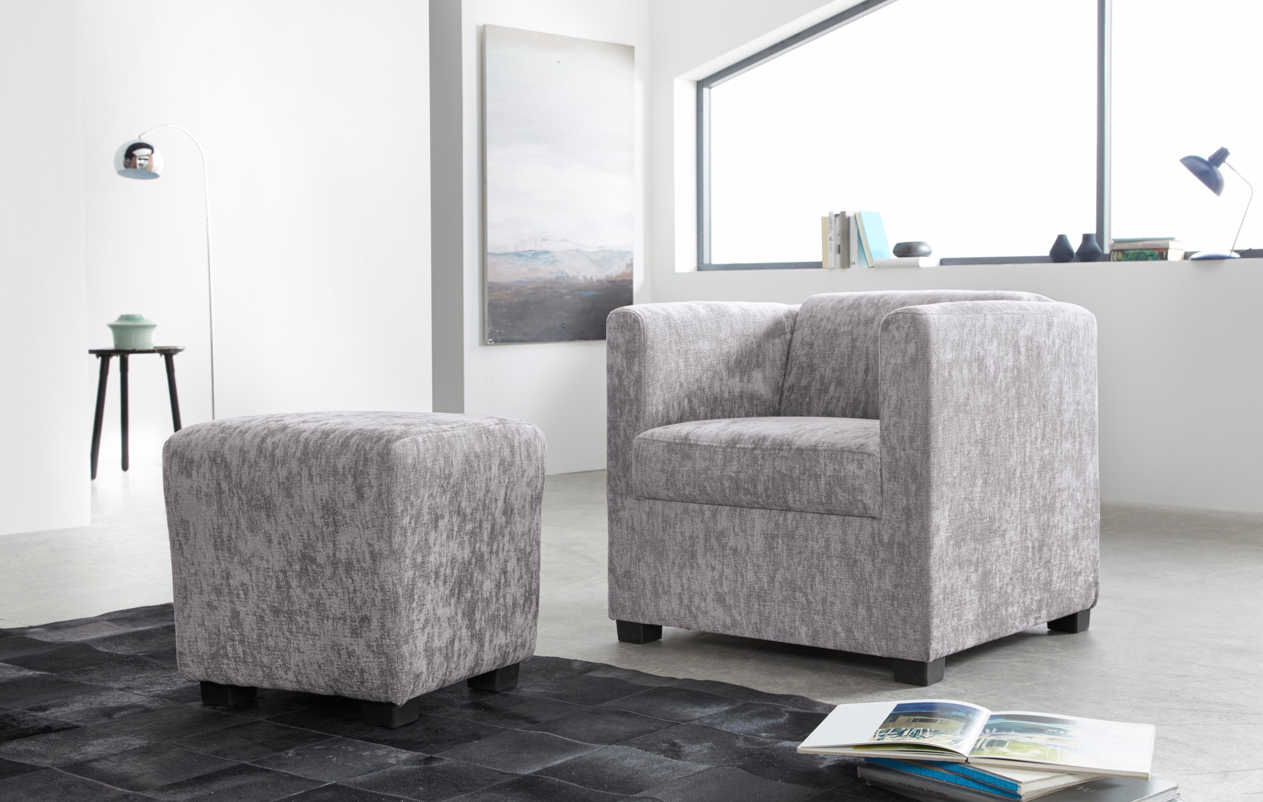INOSIGN Fauteuil Bob cocktailsessel in verschillende moderne kleuren en kwaliteiten (set)