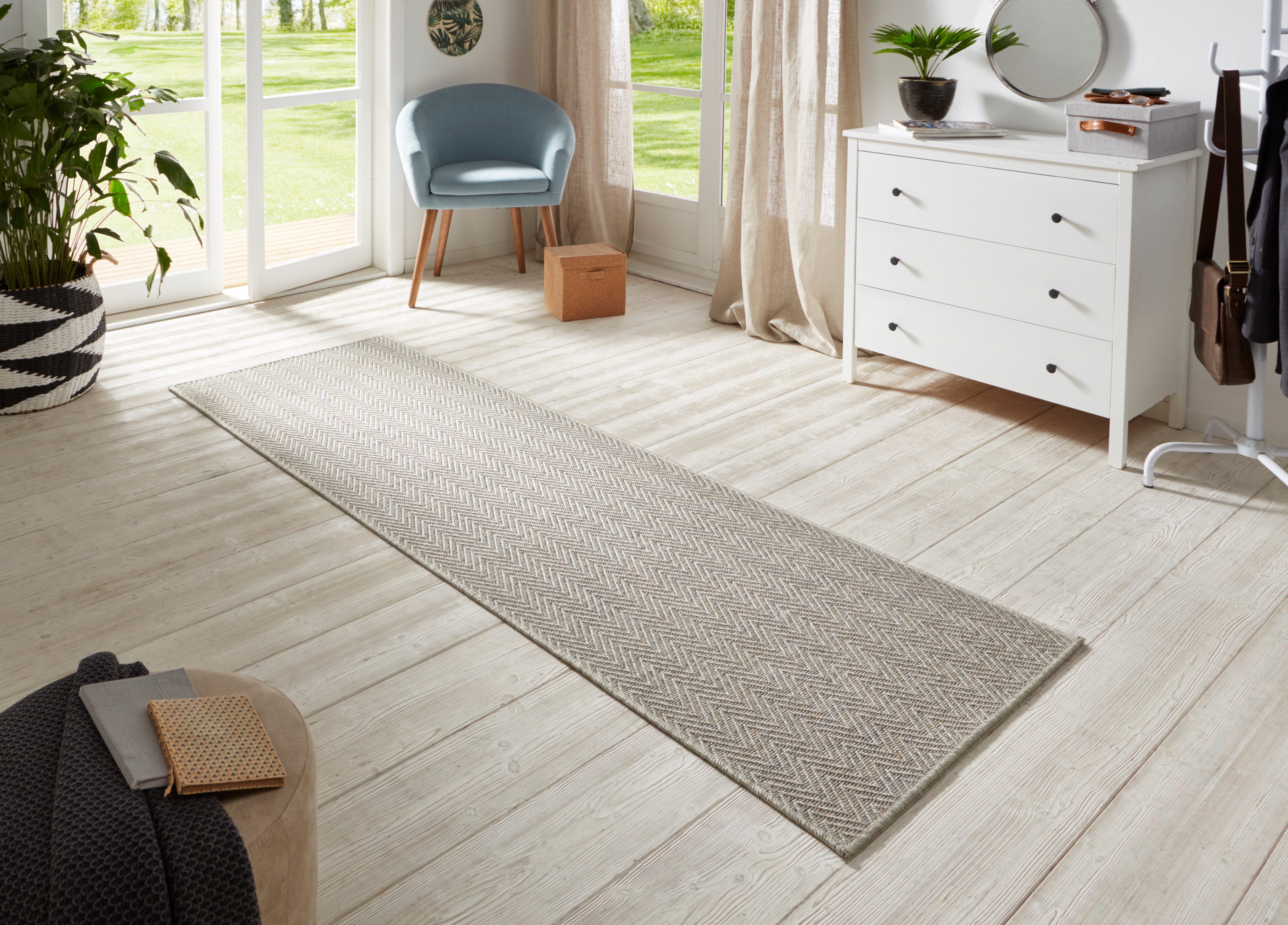 HANSE Home Loper Nature 500 Platweefsel, in- & outdoor, antislip, hal, keuken, tuin, terras