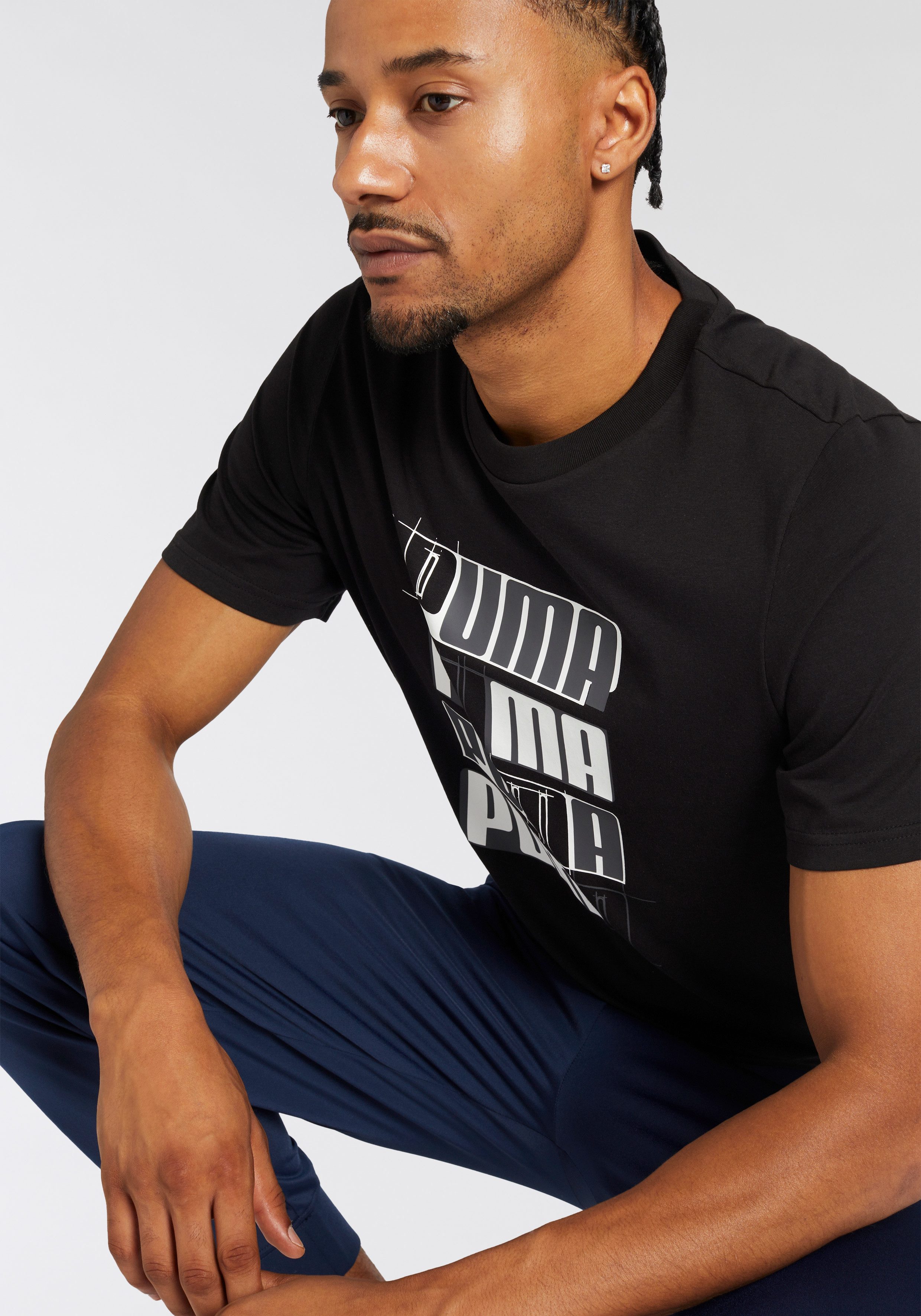 PUMA T-shirt ESS+ LOGO LAB TEE (1-delig)