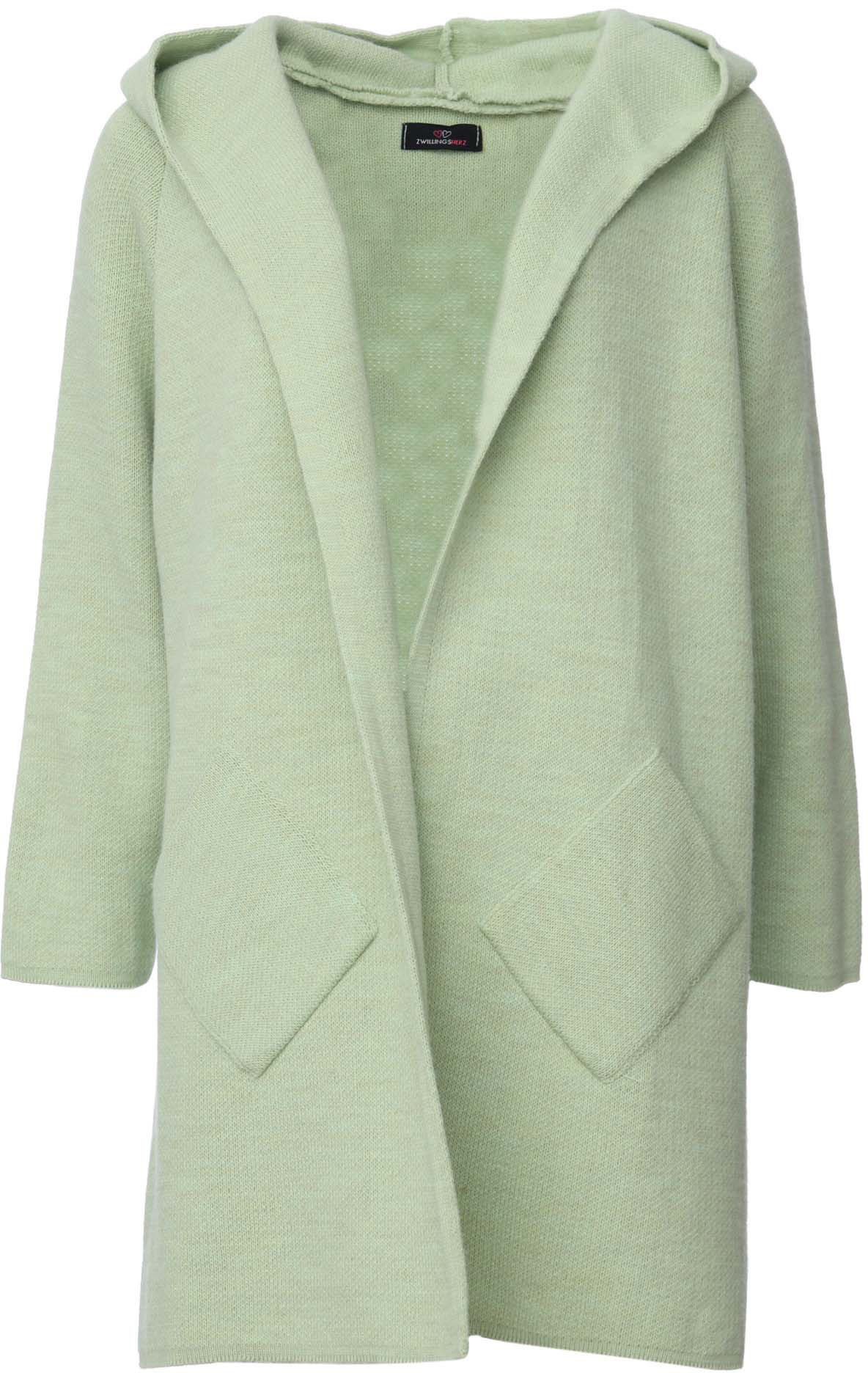 Zwillingsherz Vest zachte grip, losse pasvorm, met wol en alpaca