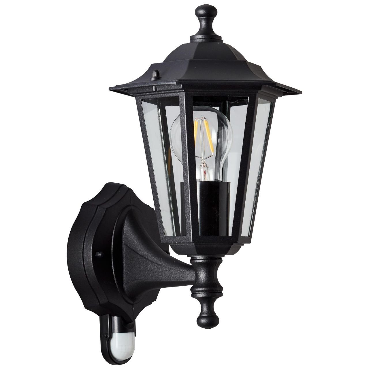 Brilliant Leuchten Wandlamp voor buiten Carleen met bewegingssensor - deurverlichting - 38x17 cm - e27 fitting (1 stuk)