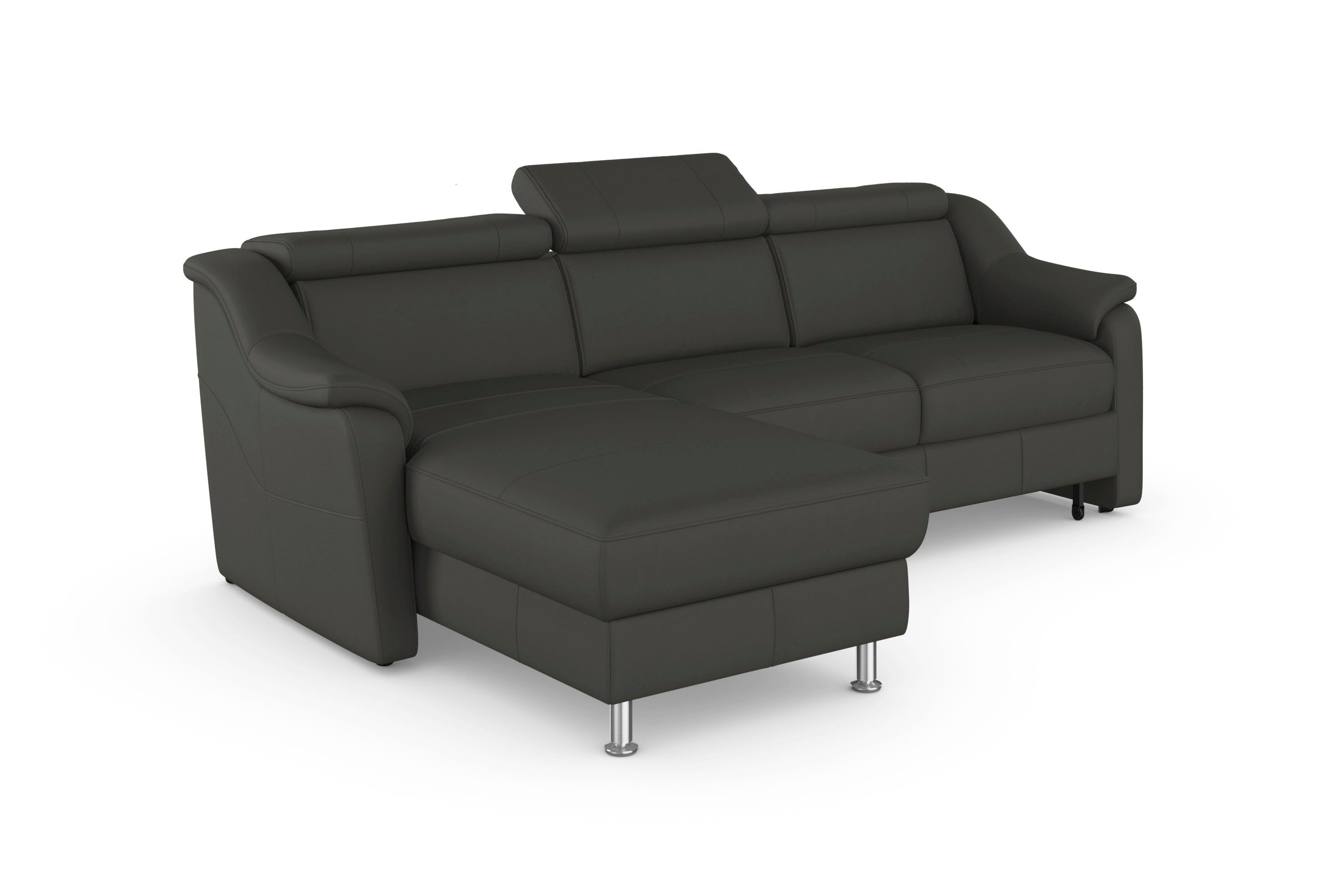 sit&more Hoekbank Freetown L-vorm met verstelbare hoofdsteun en comfortabele binnenvering