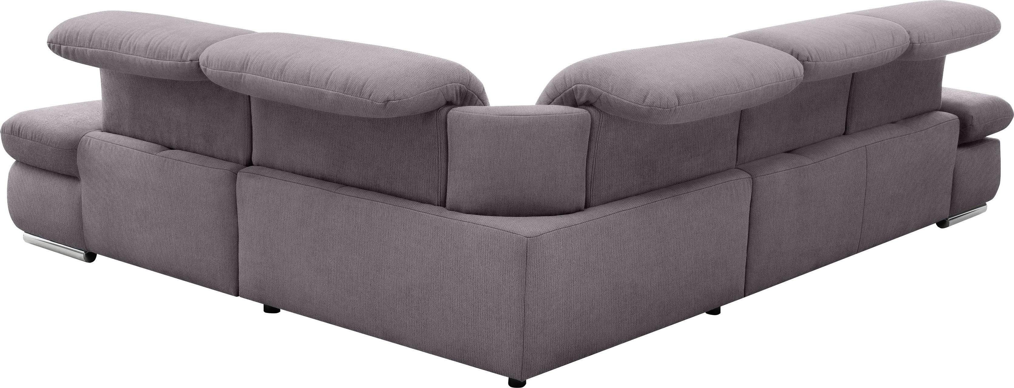 set one by Musterring Hoekbank SO 4100 met comfortabele pocketvering en hoofdeindeverstelling,