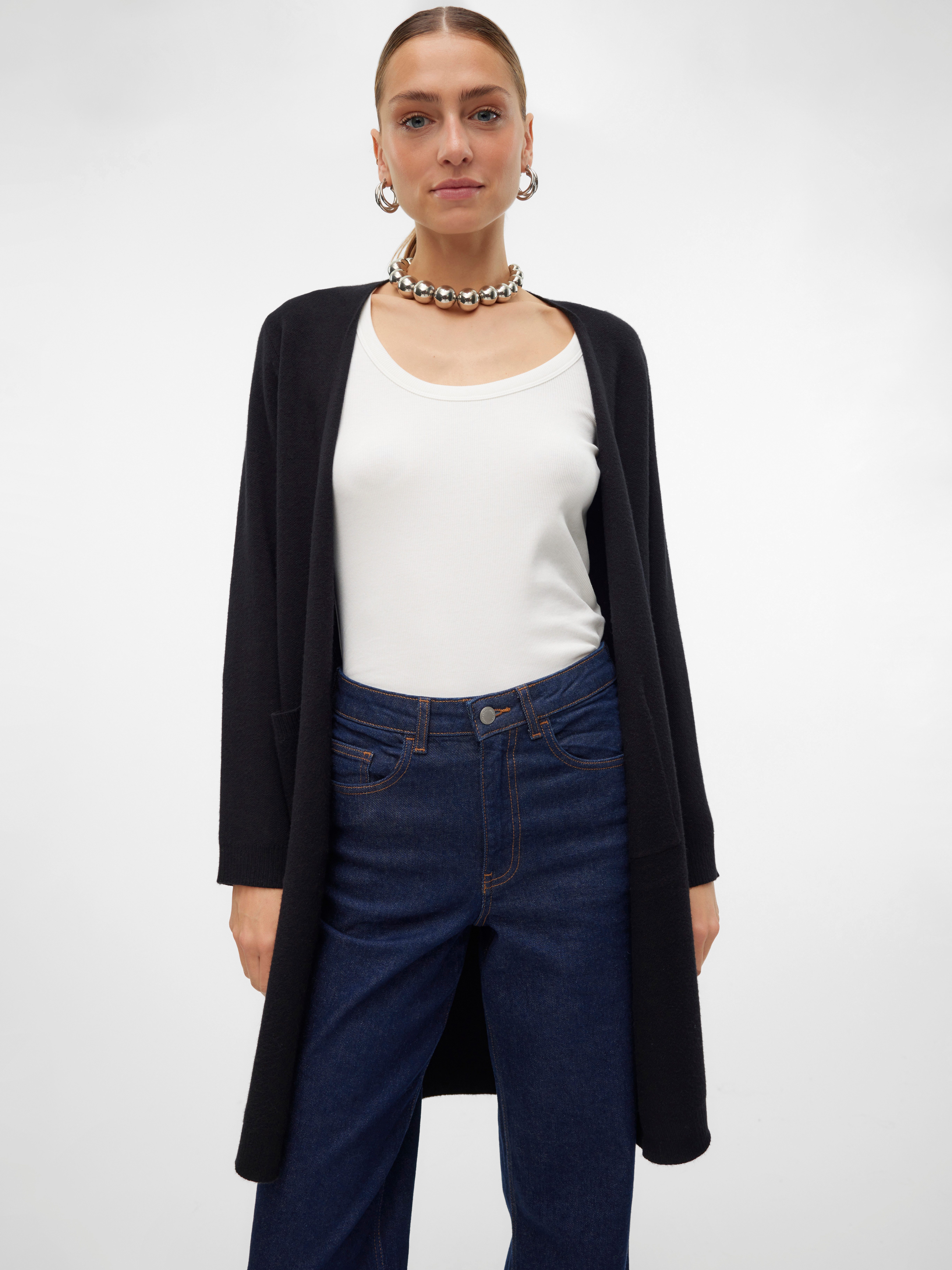 Vero Moda Lang vest VMSABA LS POCKET COATIGAN GA NOOS