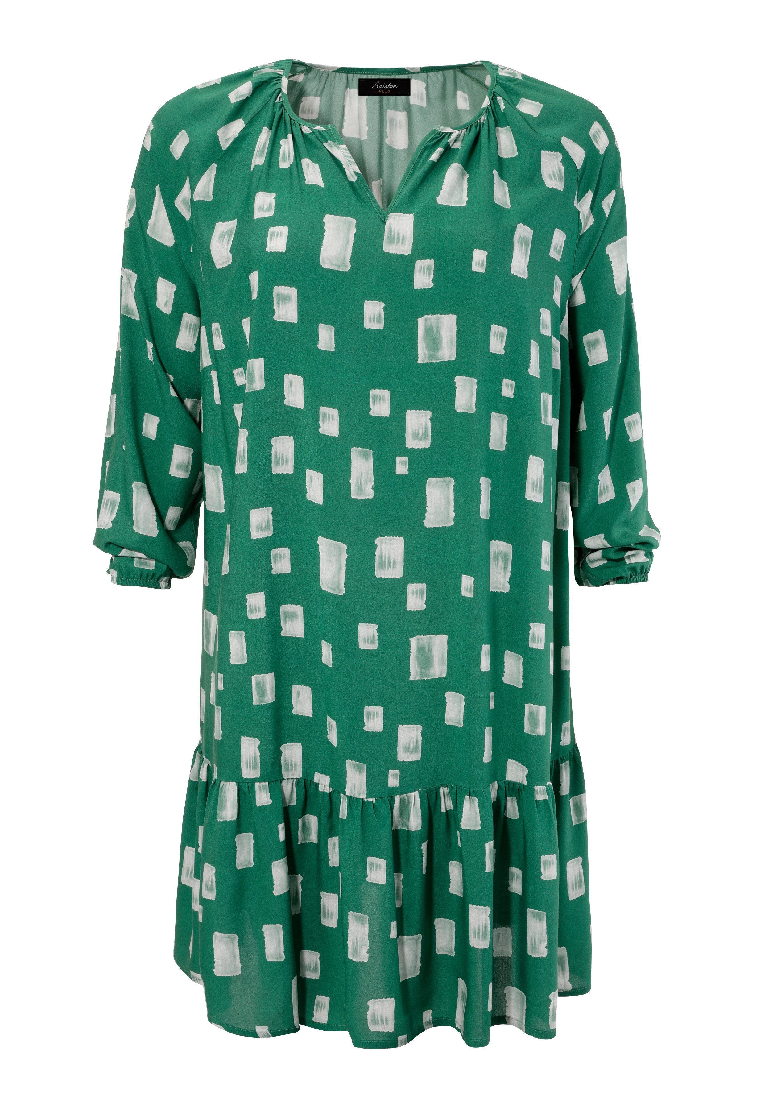 Aniston PLUS Zomerjurk met interessant patroon - nieuwe collectie
