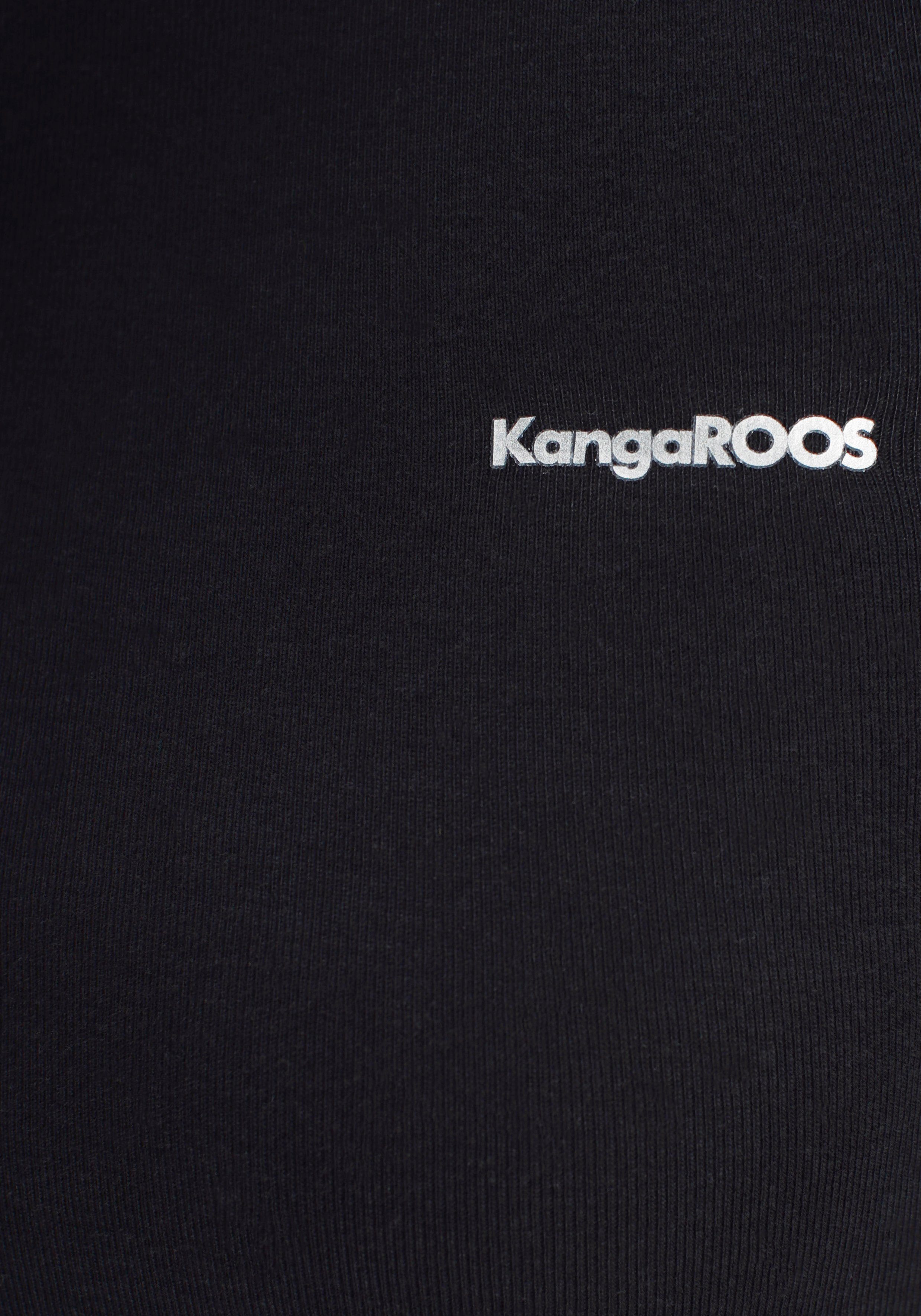 KangaROOS Longsleeve Lange mouwen, zeer figuurvolgend, effen, staande kraag