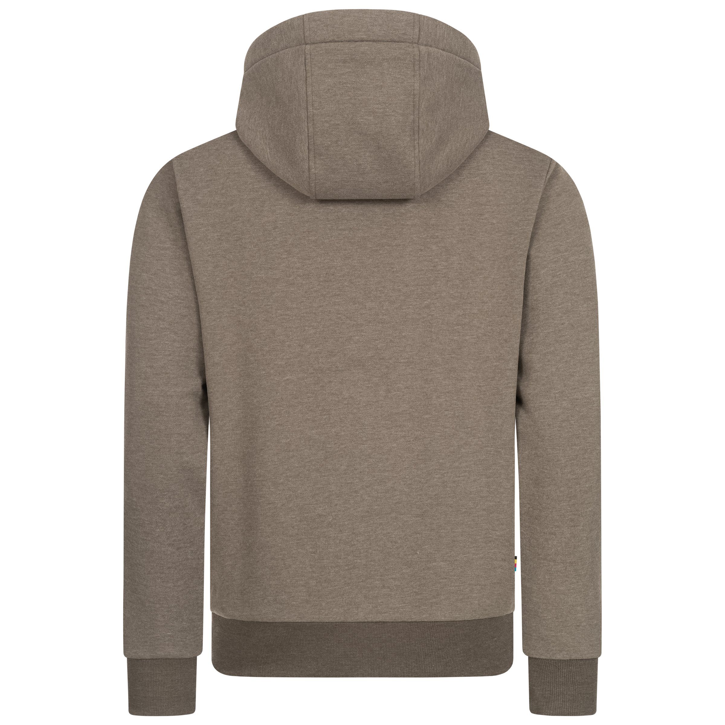 DEPROC Active Hoodie LinusCMYK II MANNEN zachte fleecejack met kangoeroezak