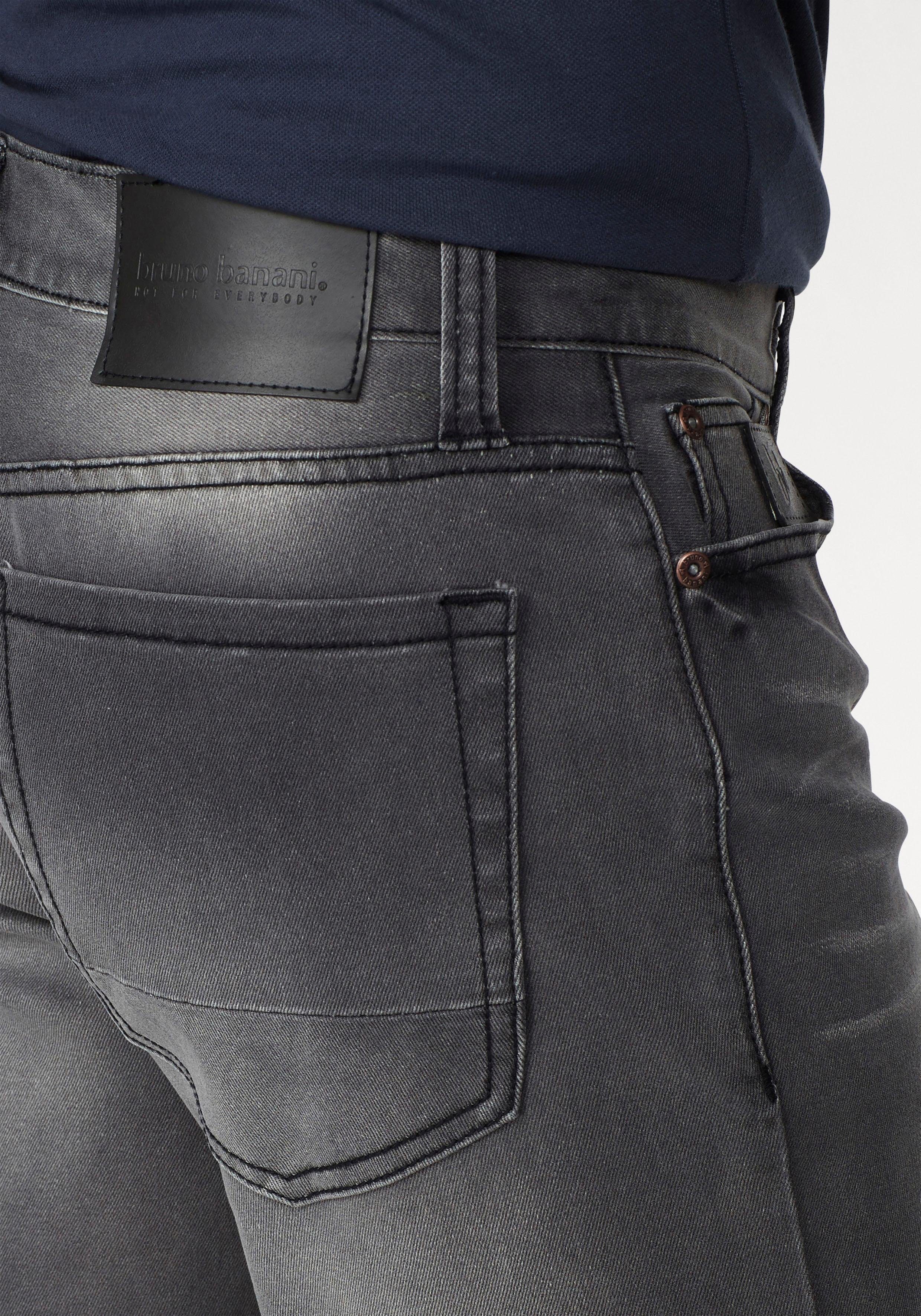 Bruno Banani Straight jeans Hutch rechte broekspijpen, gedeeltelijk met modieuze destroyed-effecten,
