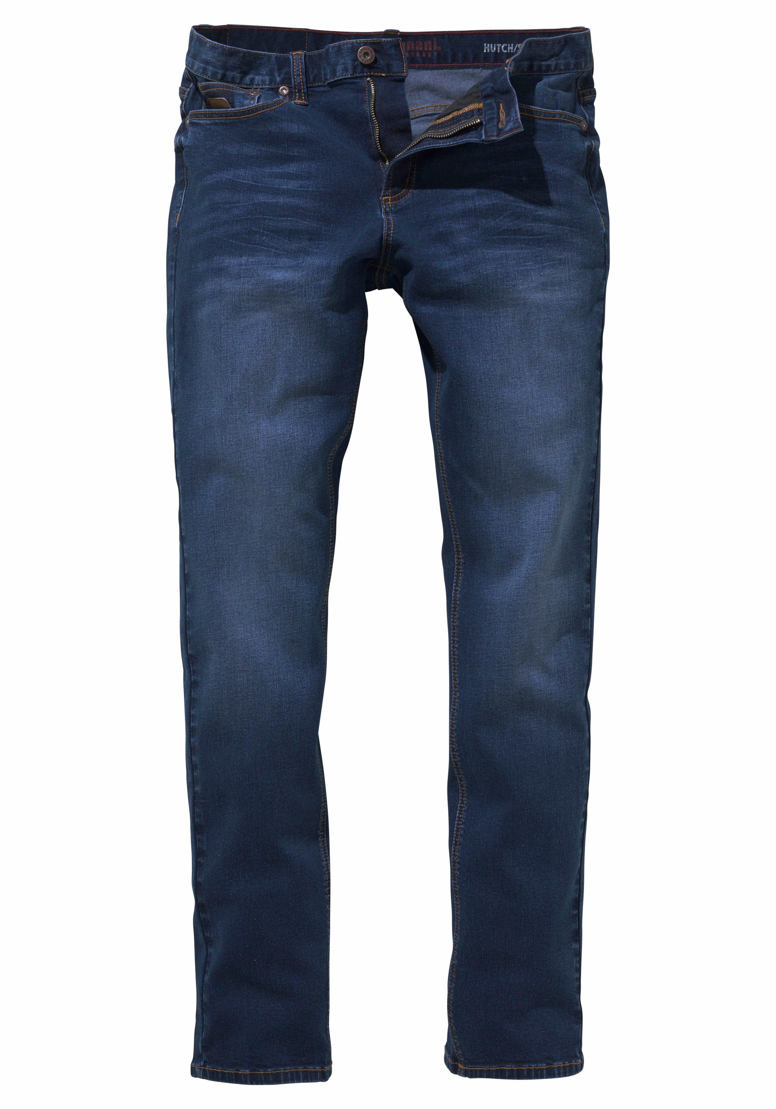 Bruno Banani Straight jeans Hutch rechte broekspijpen, gedeeltelijk met modieuze destroyed-effecten,