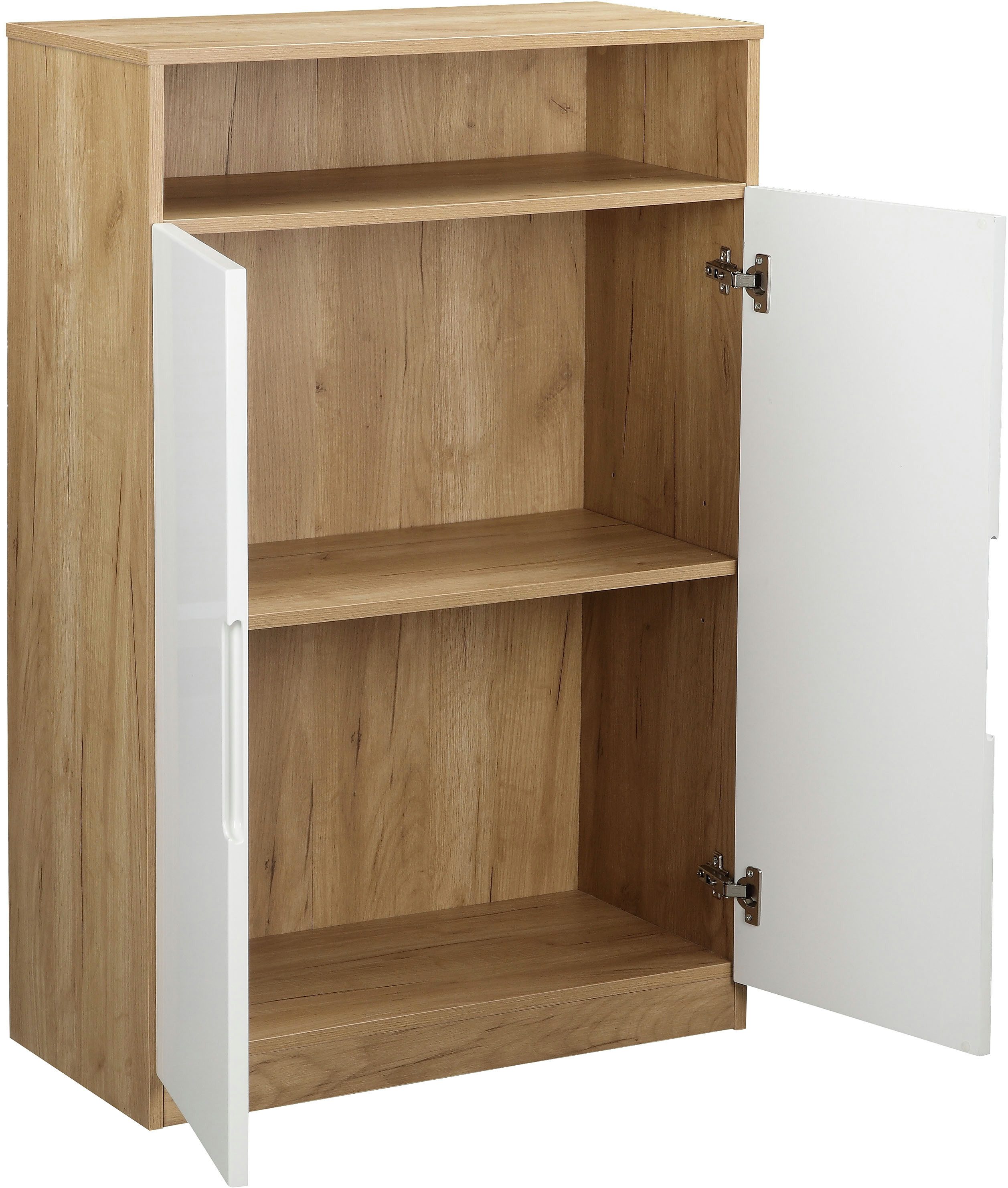 andas Archiefkast Lund met grepen en hoogglans fronten, mappenhoogte, breedte 70 cm