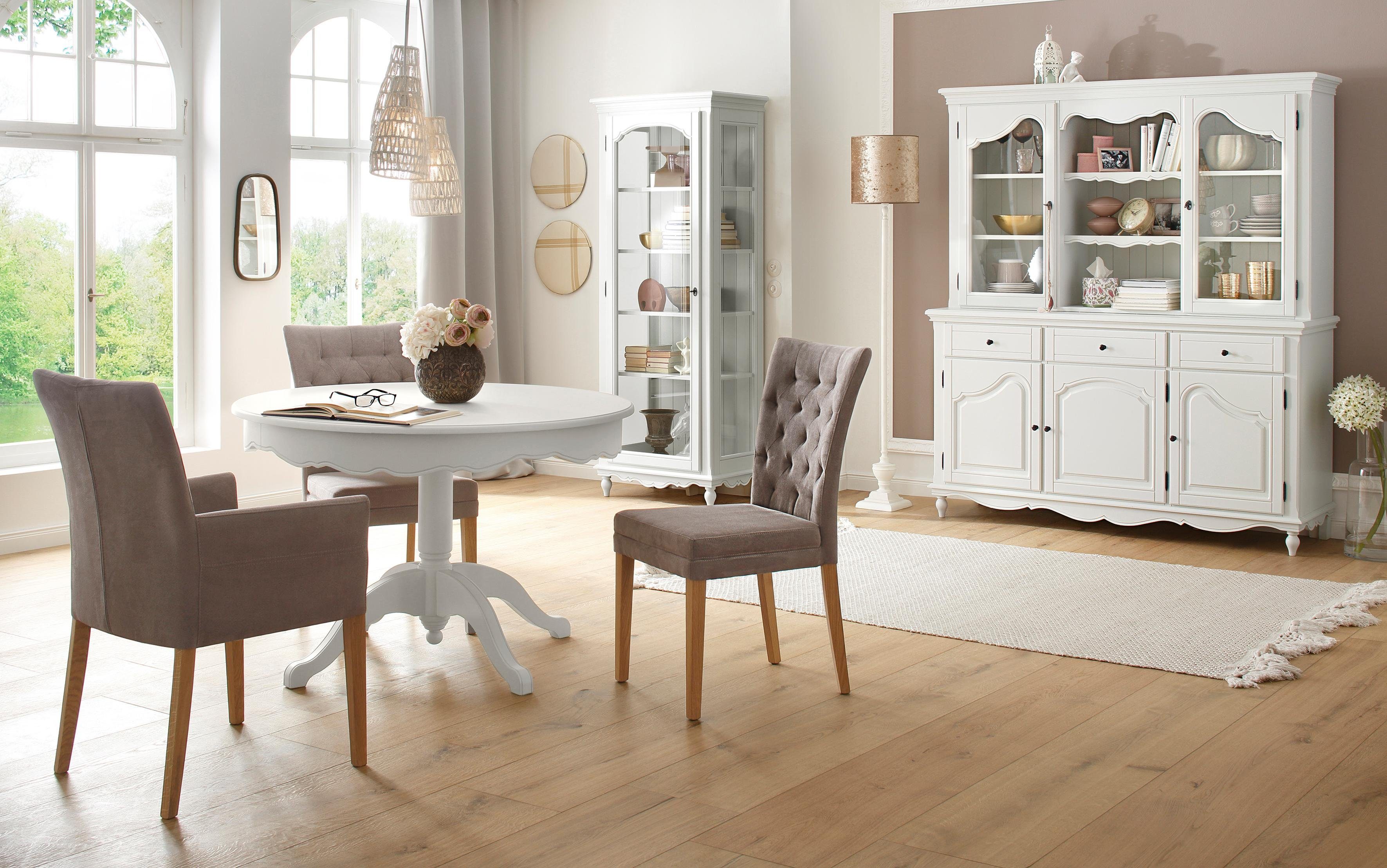 Home affaire Eetkamerstoel Colorado BESTSELLER Polsterstoel Poten in eiken of noten. In set van 2, 4 of 6