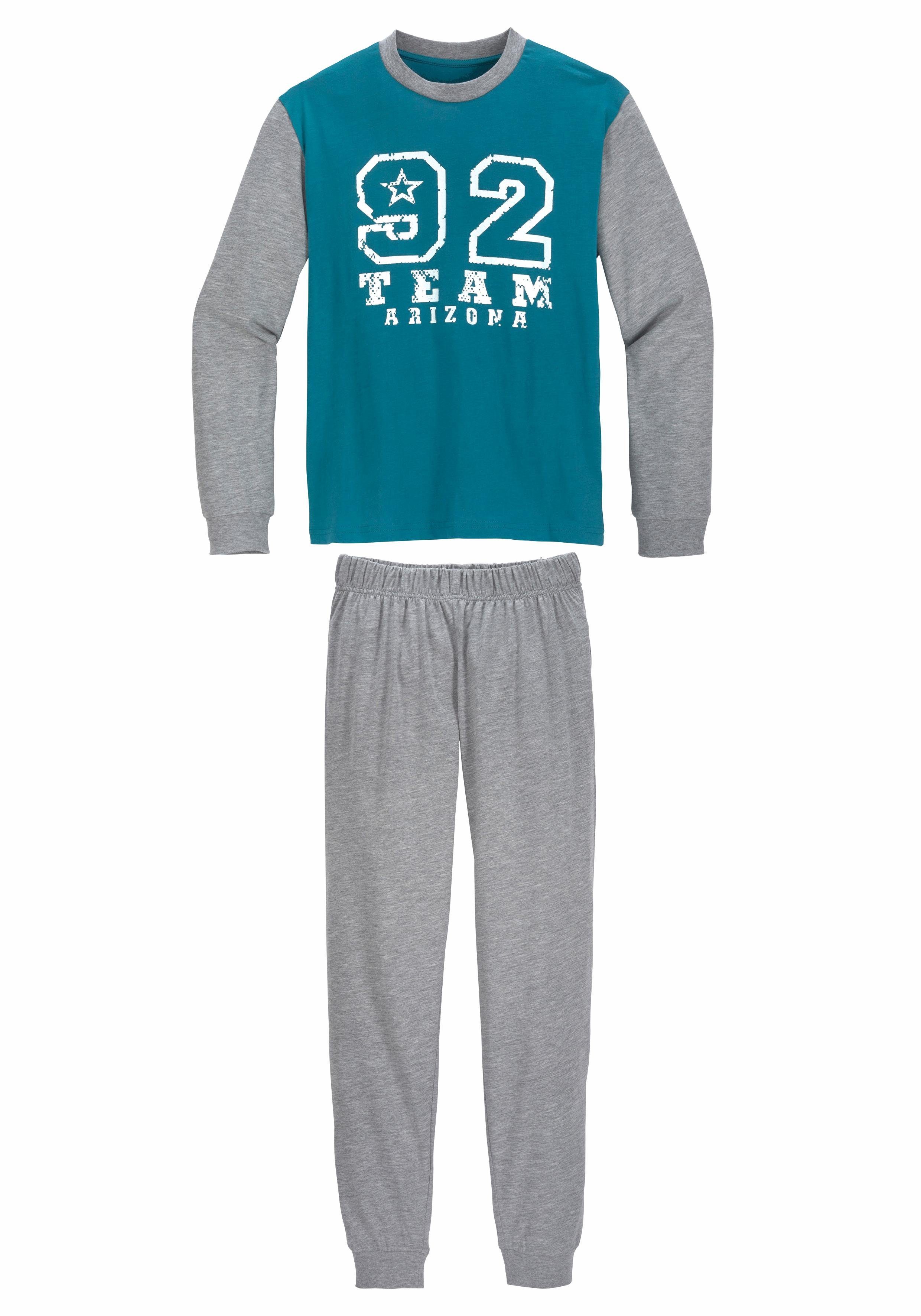 Le Jogger NU 15% KORTING: Le Jogger pyjama, lang met nummers frontprint