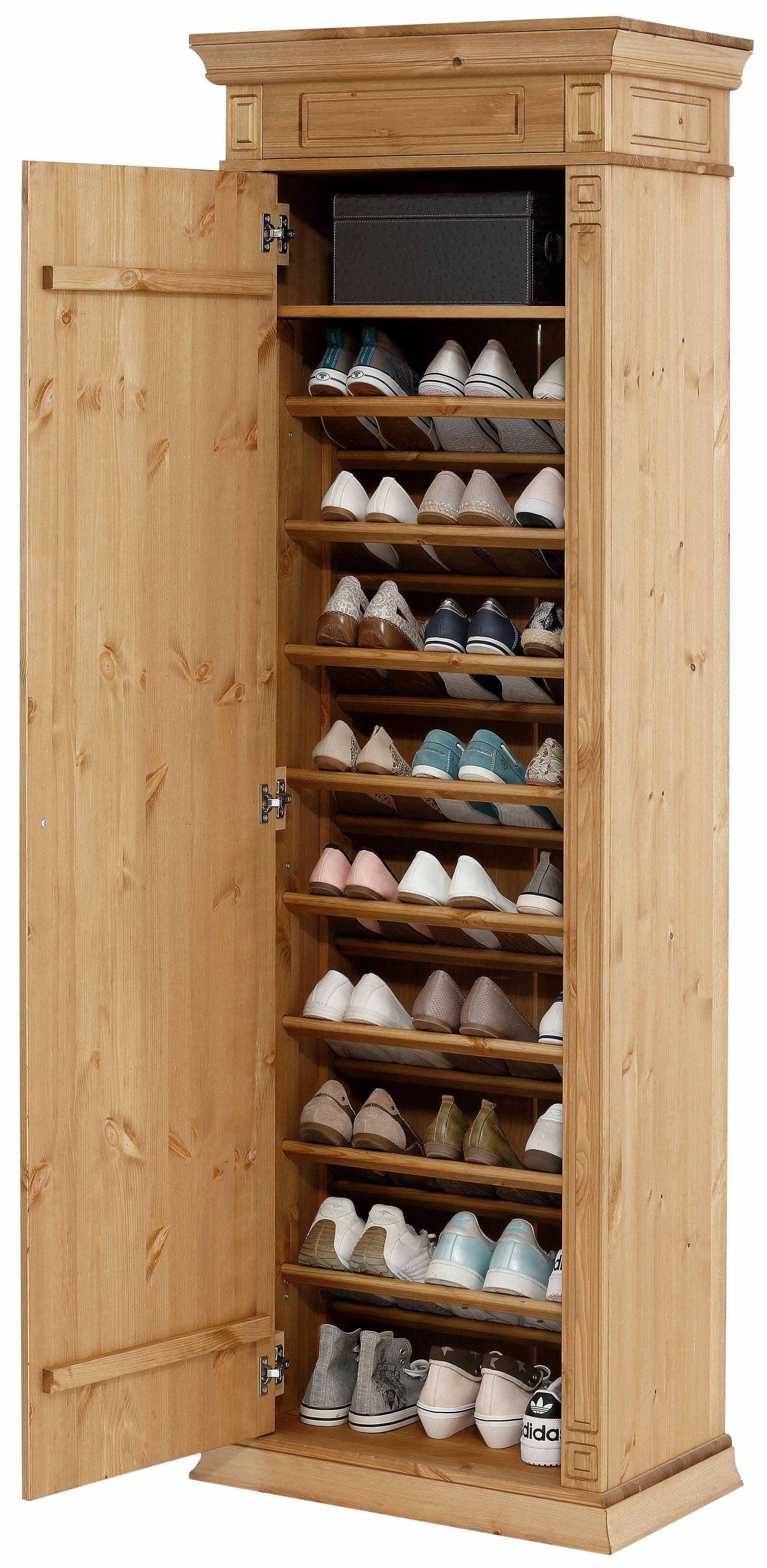 Home affaire Schoenenkast Vinales Breedte 66 cm van massief grenen