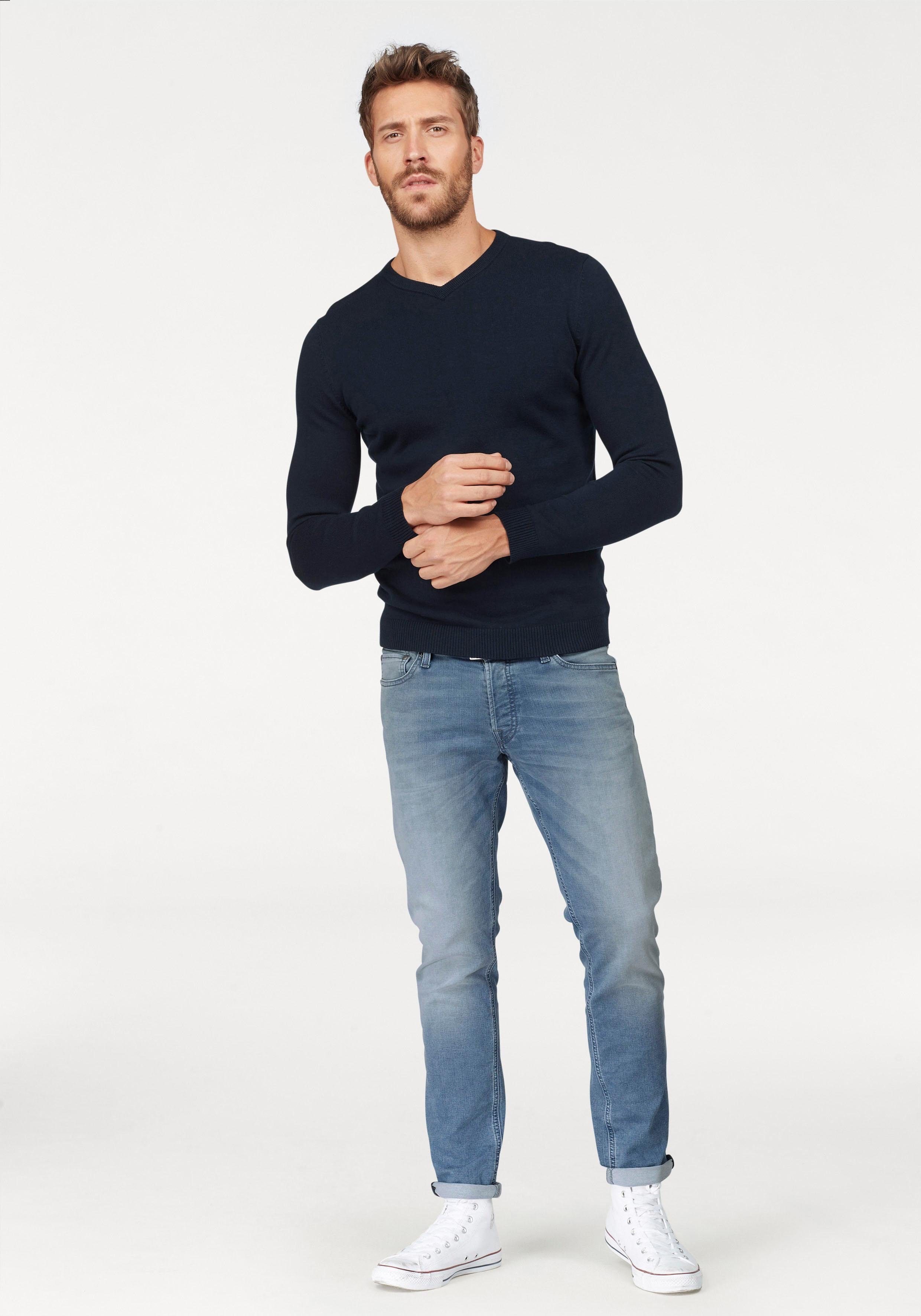 Jack & Jones Trui met V-hals JJEBASIC KNIT V-NECK