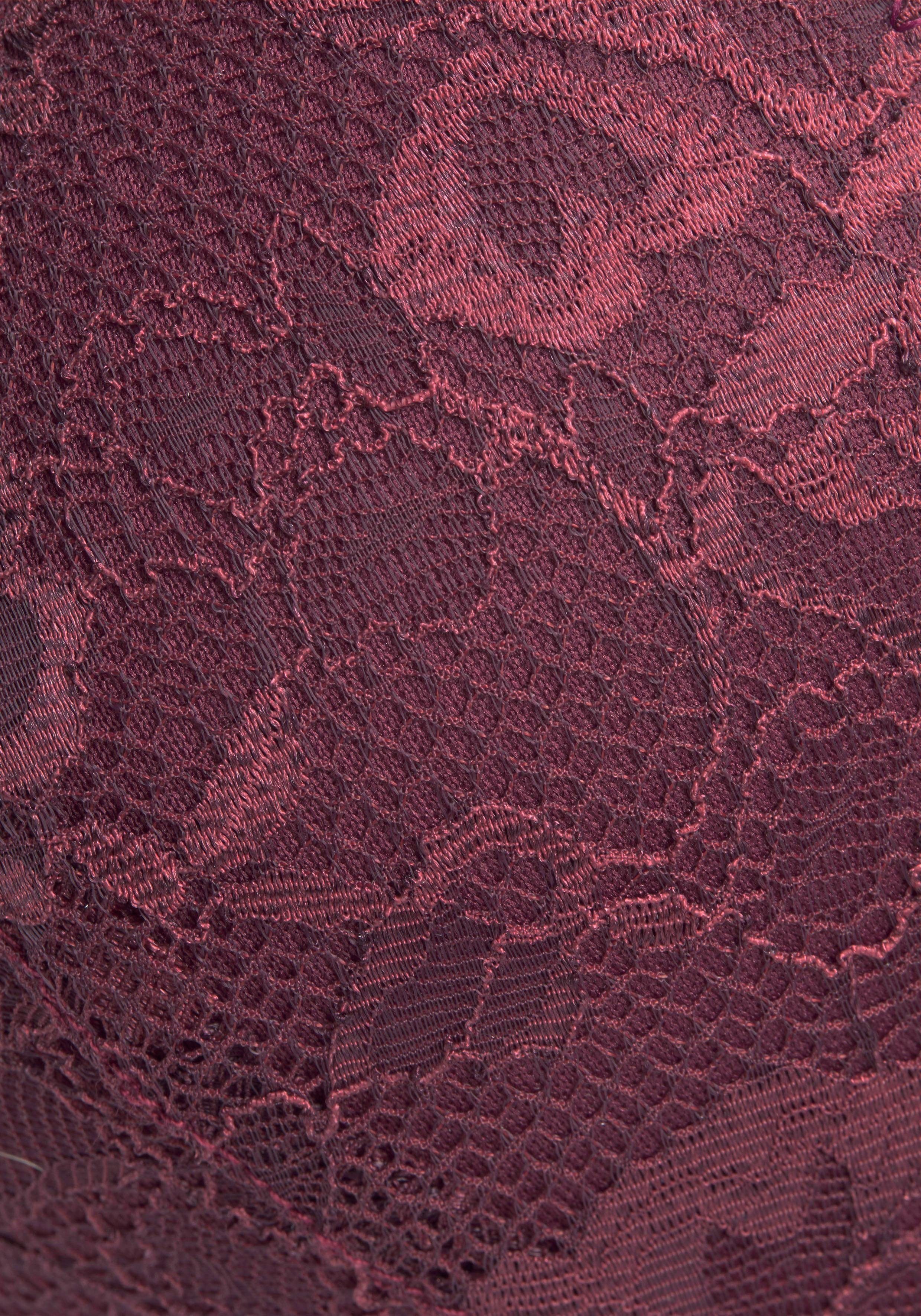 Lascana Push-up-bh met decoratieve kanten achterkant in banddesign, sexy ondergoed
