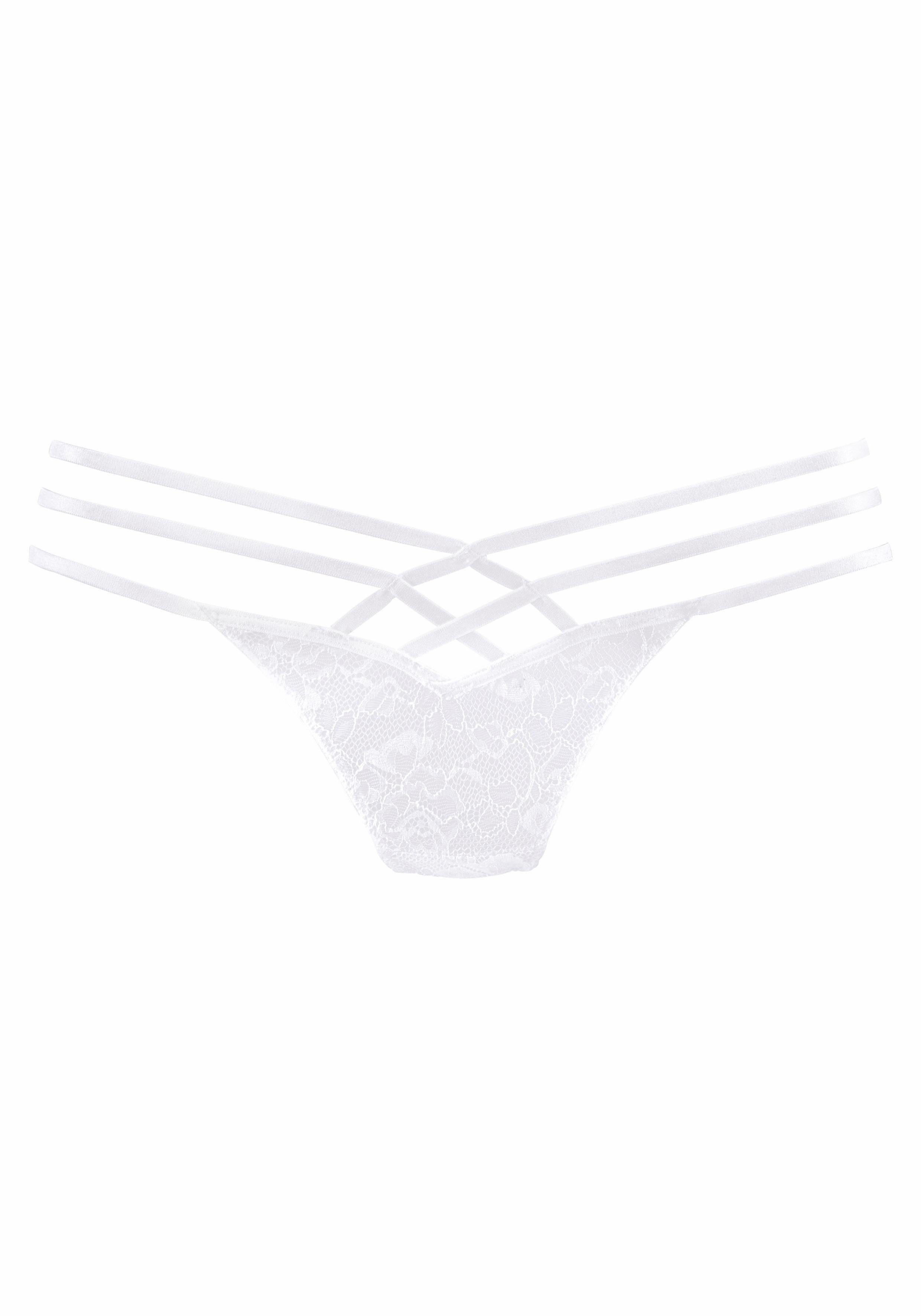 Lascana String met decoratieve bandjes-look