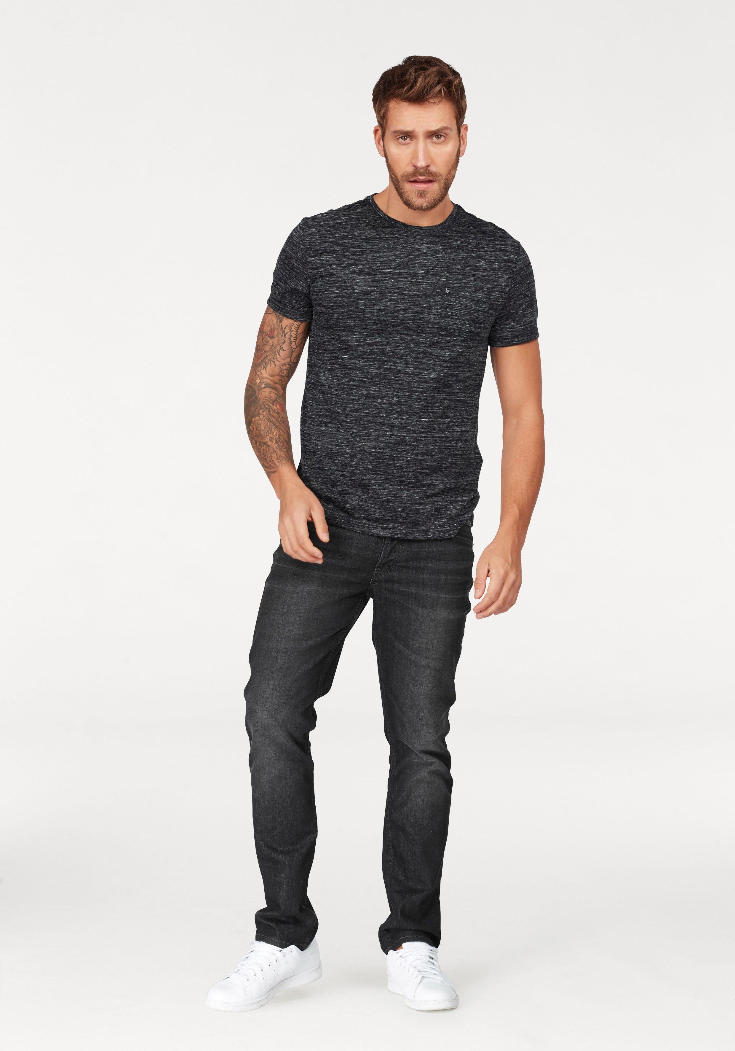 Bruno Banani T-shirt Korte mouwen, slim fit, effen, ronde hals
