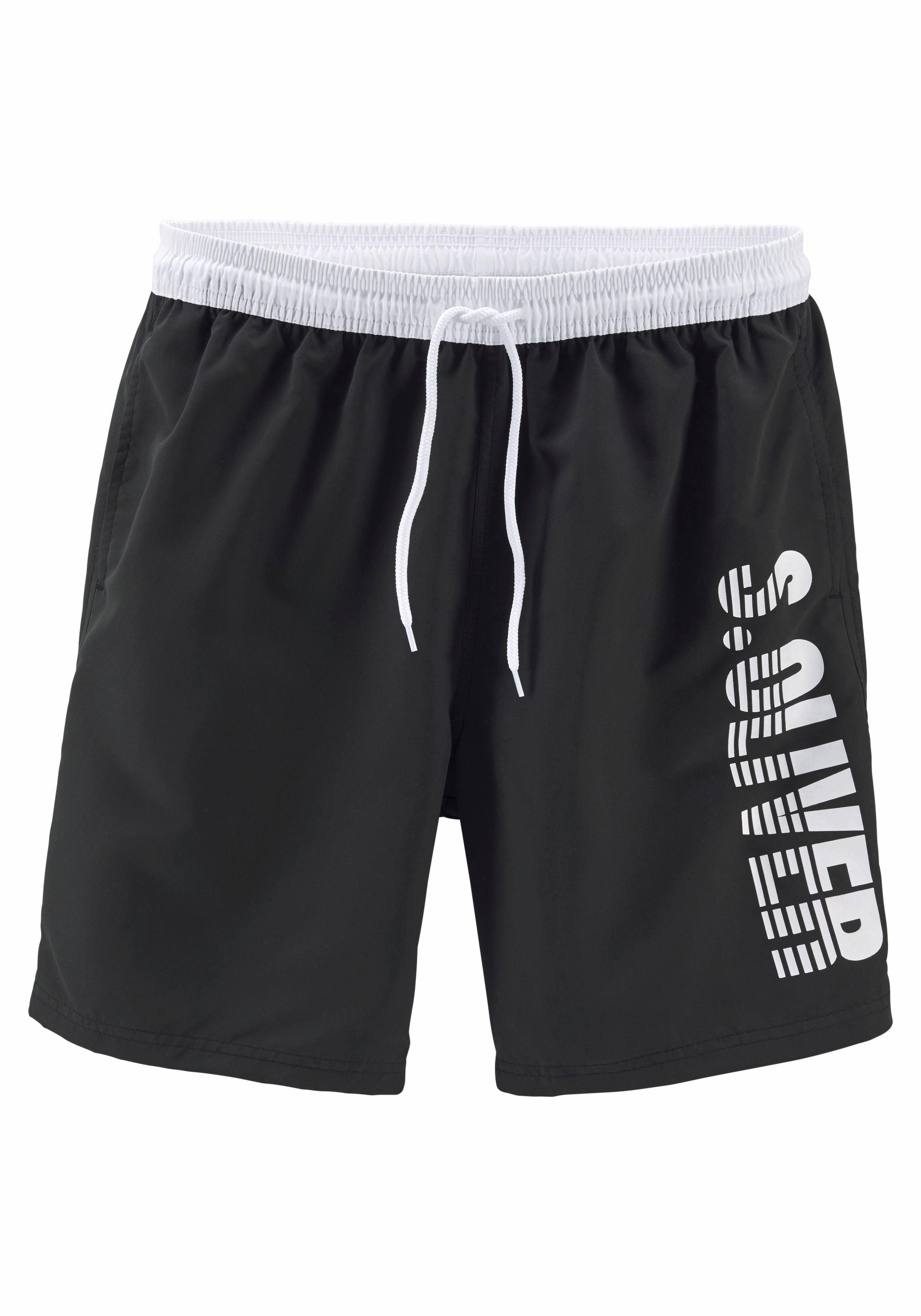 s.Oliver RED LABEL Beachwear Zwemshort heren zwembroeken maat L (52) zwart